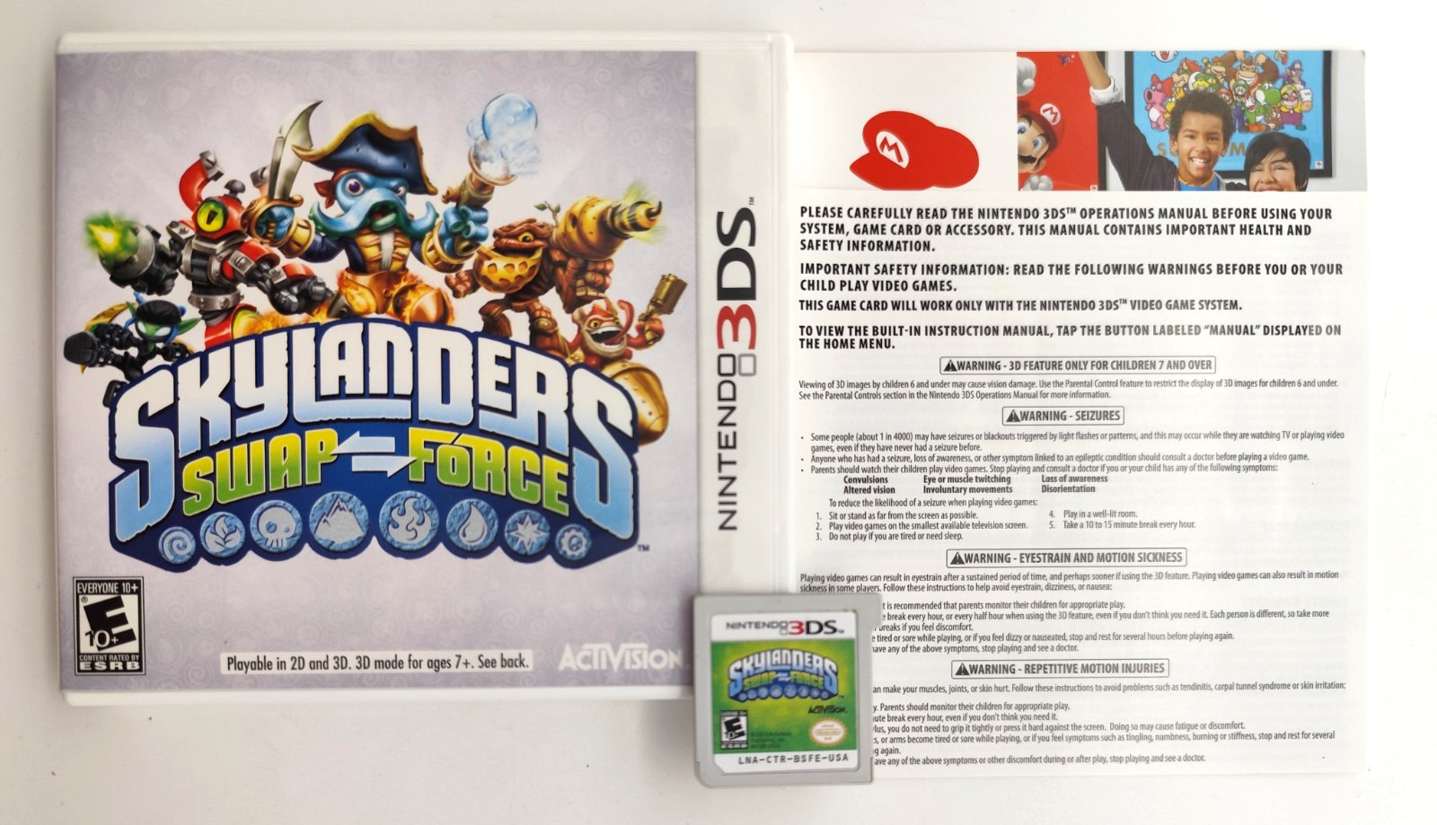 Skylanders: Swap Force (Nintendo 3DS, 2013) COMPLETE CIB Game Only Tested!