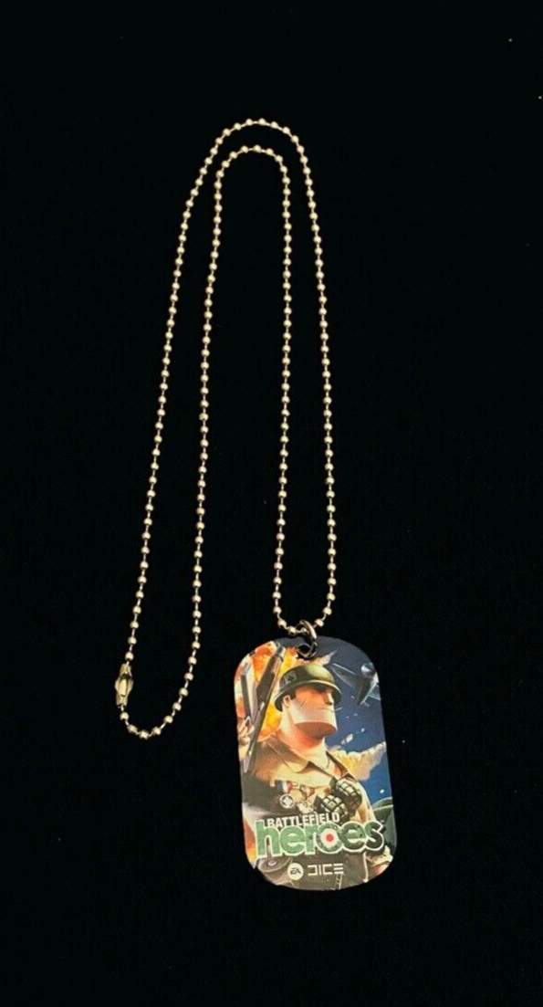 NIP BATTLEFIELD HEROES Dog Tag Necklace EA DICE NVIDIA
