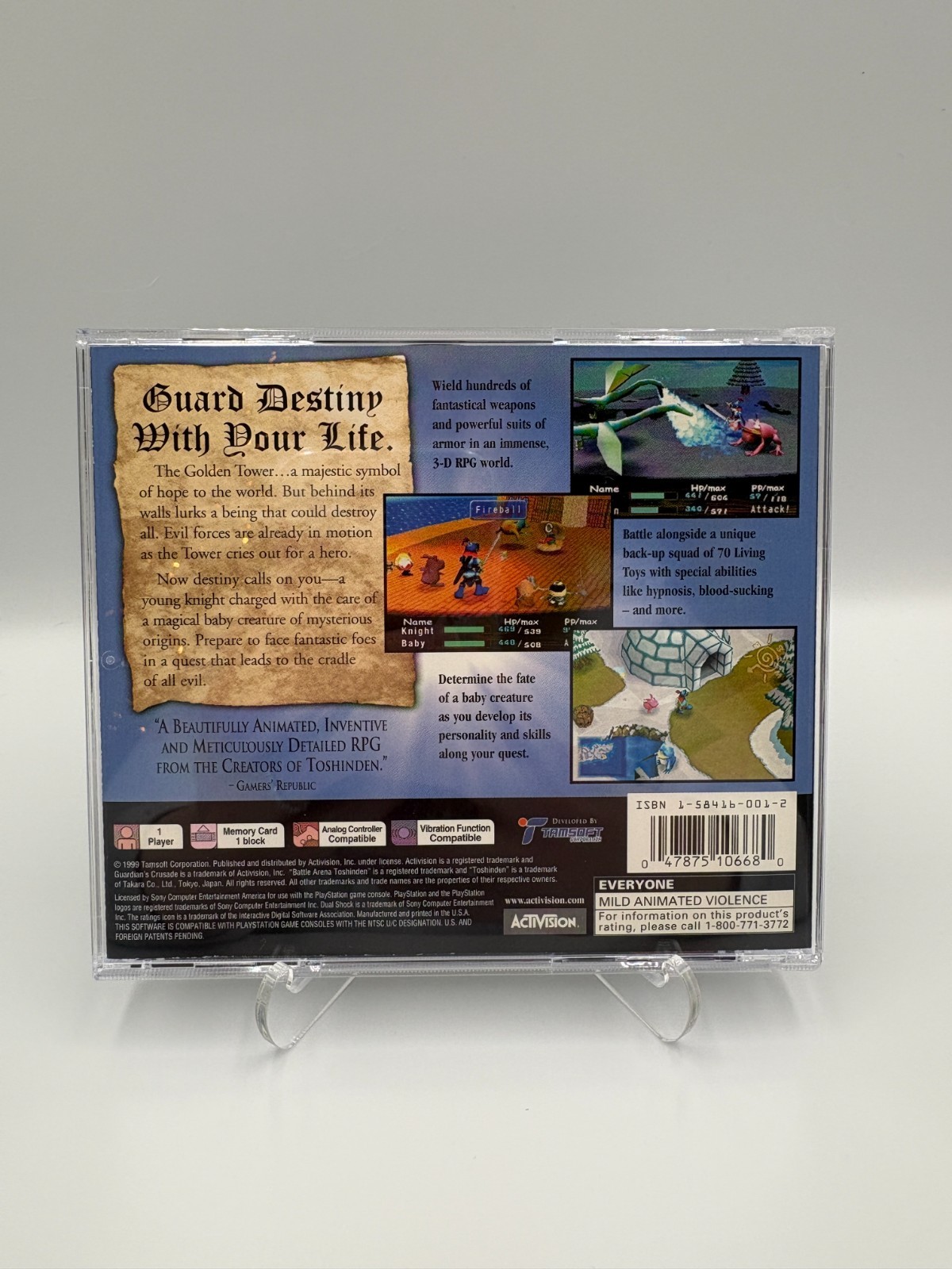 Guardian’s Crusade – PlayStation 1 PS1 CIB w/ Manual + Reg Card Tested Pristine