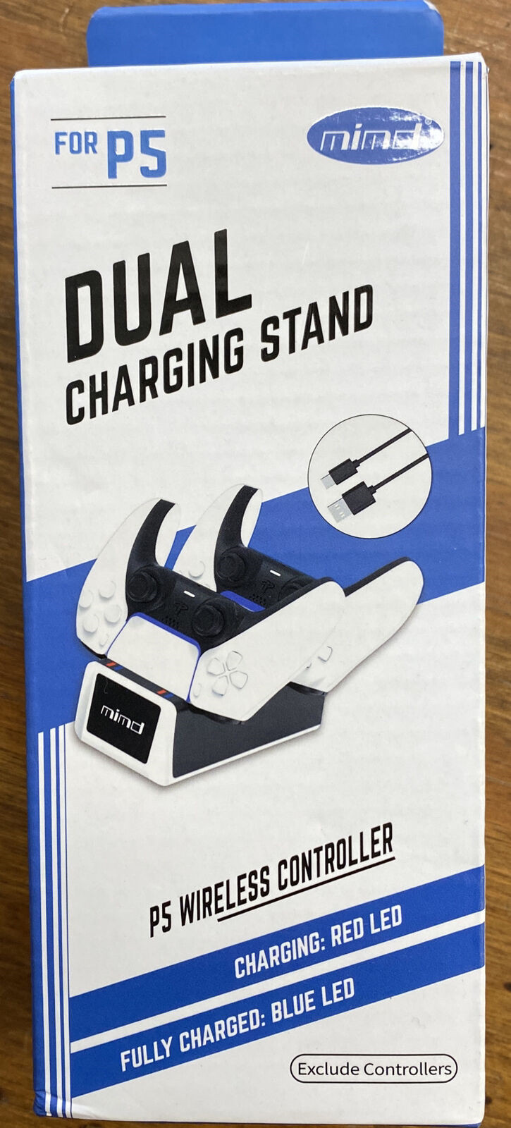DUAL CHARGING STAND FOR P5 WIRELESS CONTROLLER (EXCLUDE CONTROLLERS) NEW IN BOX