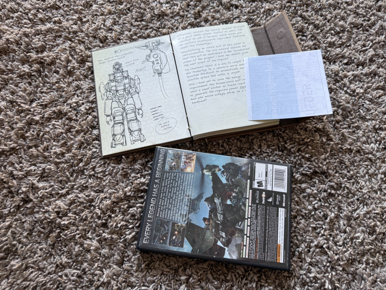 Halo Reach Legendary Edition, Complete Set. All Weapons, Box, Game, and Journal.