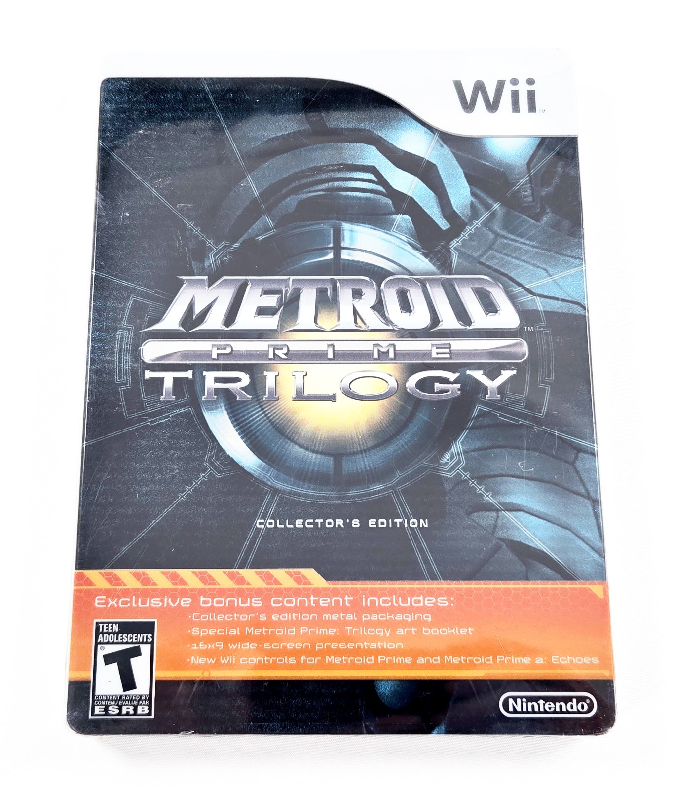 METROID PRIME TRILOGY NEW SEALED 2013 Authentic Nintendo Wii Steelbook