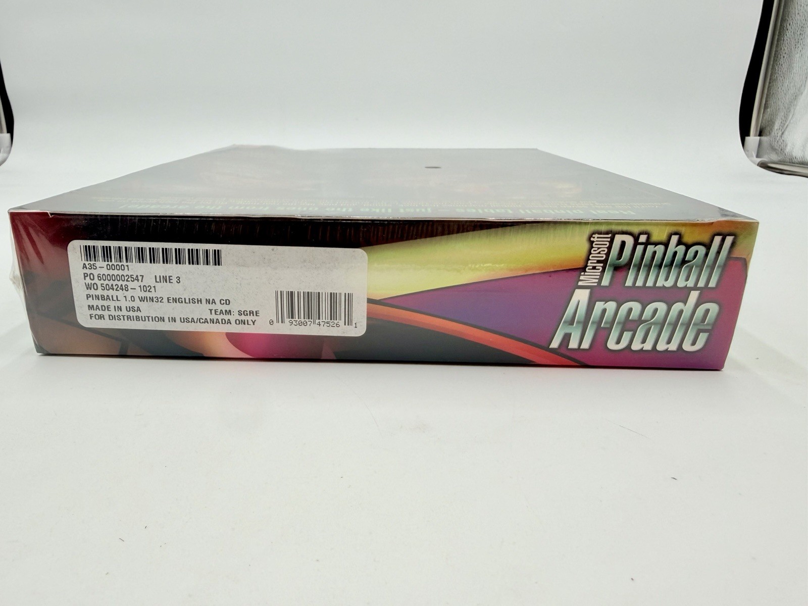 Pinball Arcade Microsoft CD-ROM Windows 95/98 1998 90s PC Video Game SEALED NOS