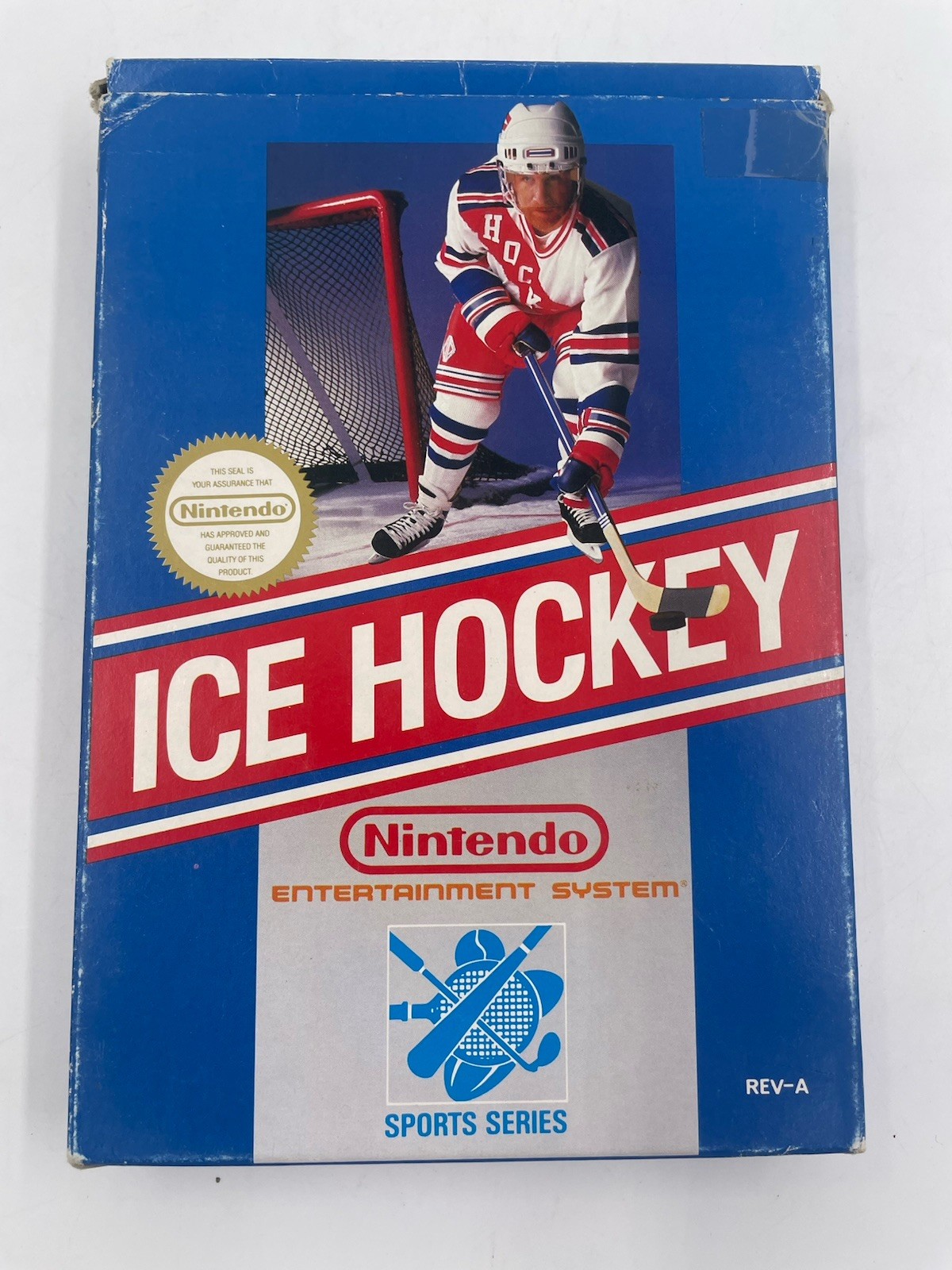Nintendo Ice Hockey Box With Manual And Insert Poster – NO GAME