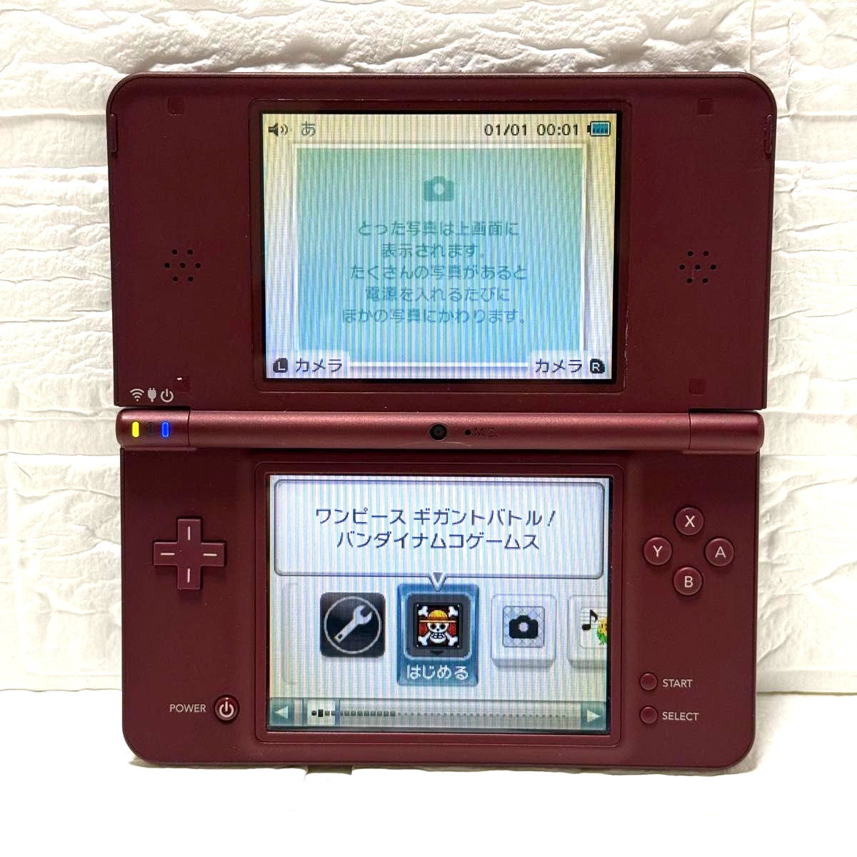 Nintendo DSi LL XL Wine Red Consoled NTSC-J Japan Complete Set Teste