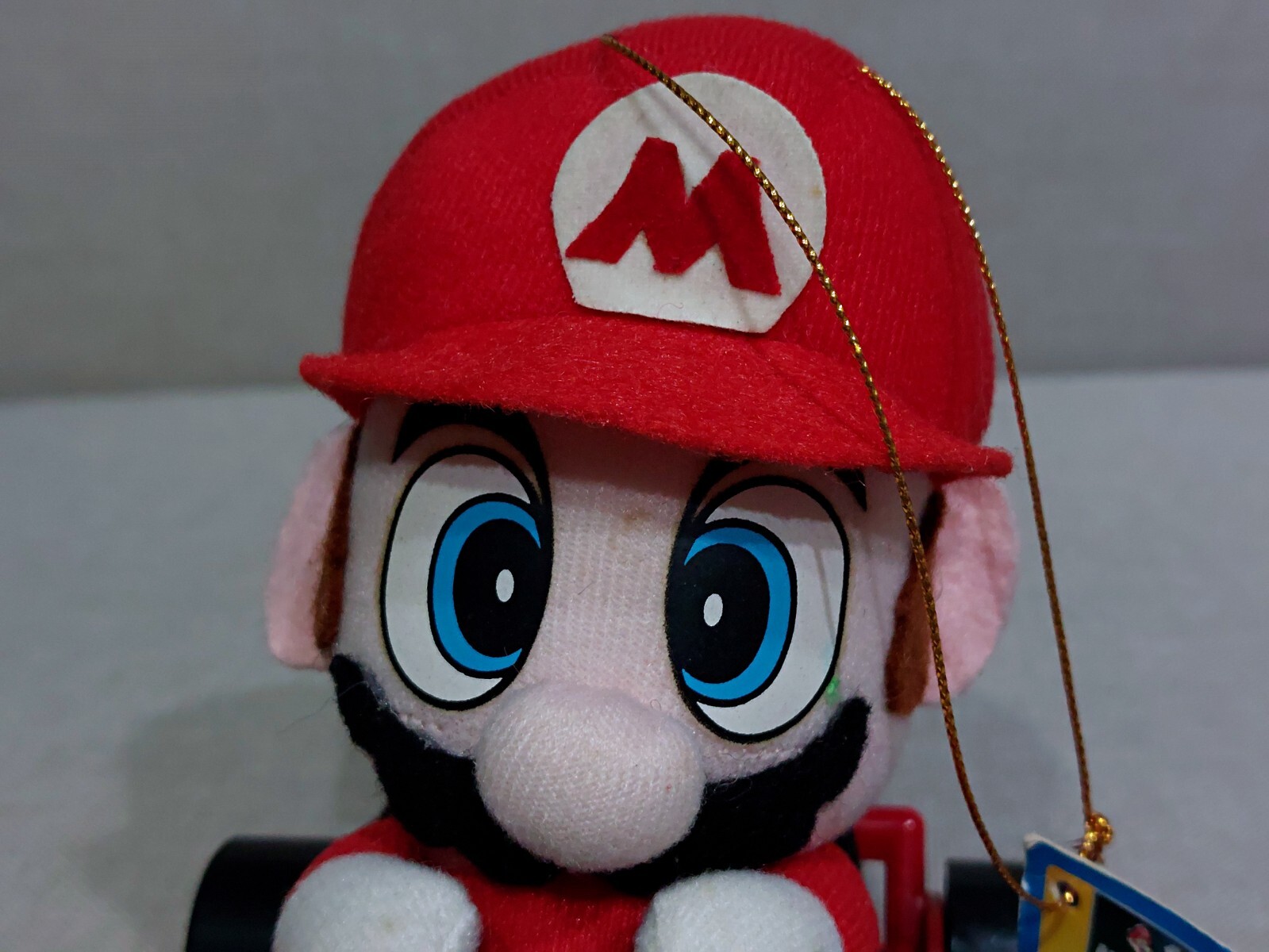 Super Mario Kart Mario Plush Doll Takara 1993 Vintage Toy Japan w/Tag 5.2in