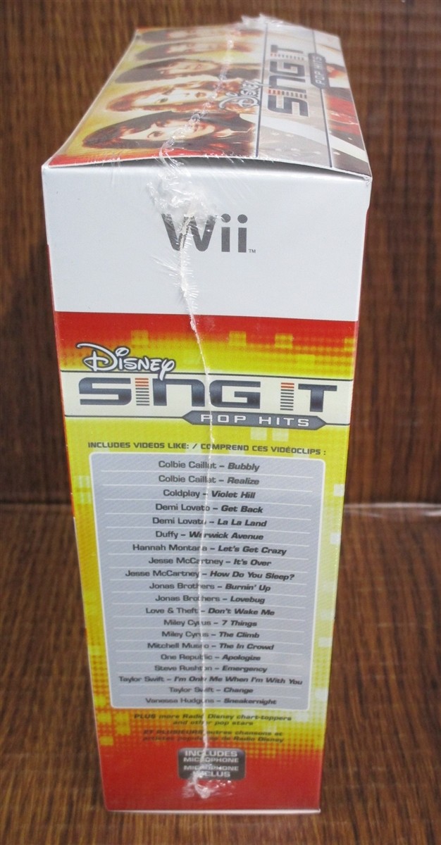 Video Game Wii Disney Sing It Pop Hits includes microphone NEW SEALED