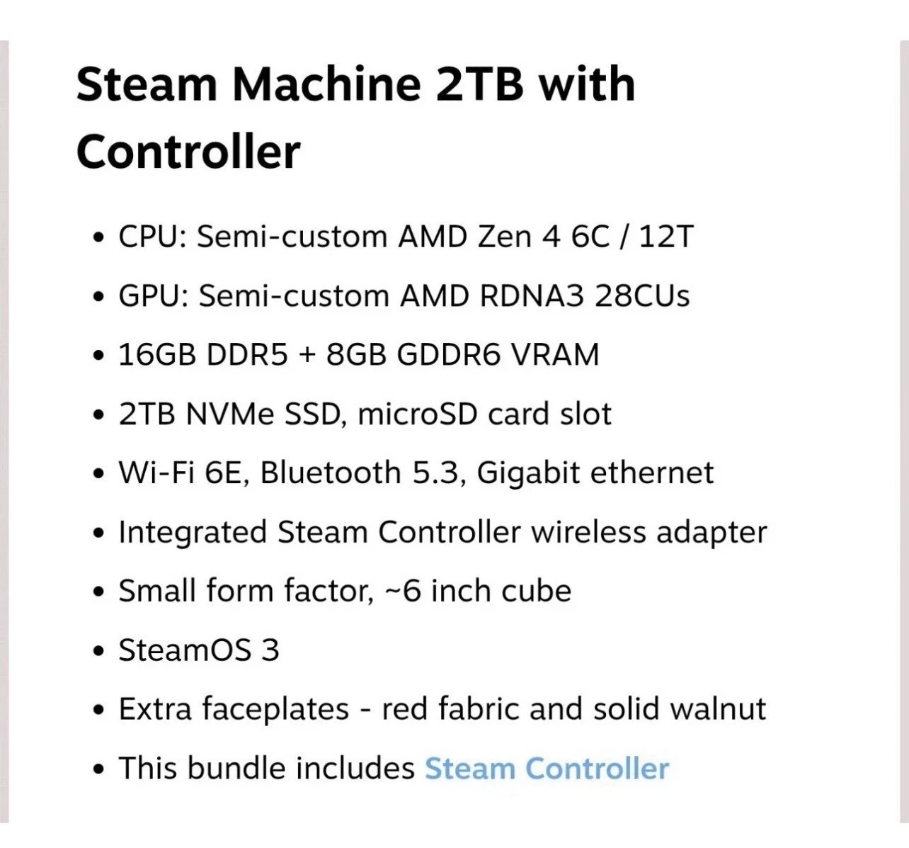 Steam Machine 2TB + Steam Controller Bundle | PRESALE |