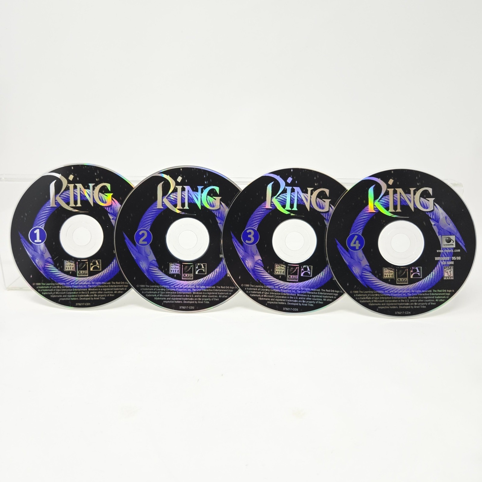 Ring PC Game Cryo Interactive 4 Discs Black Good (CD’s ONLY)