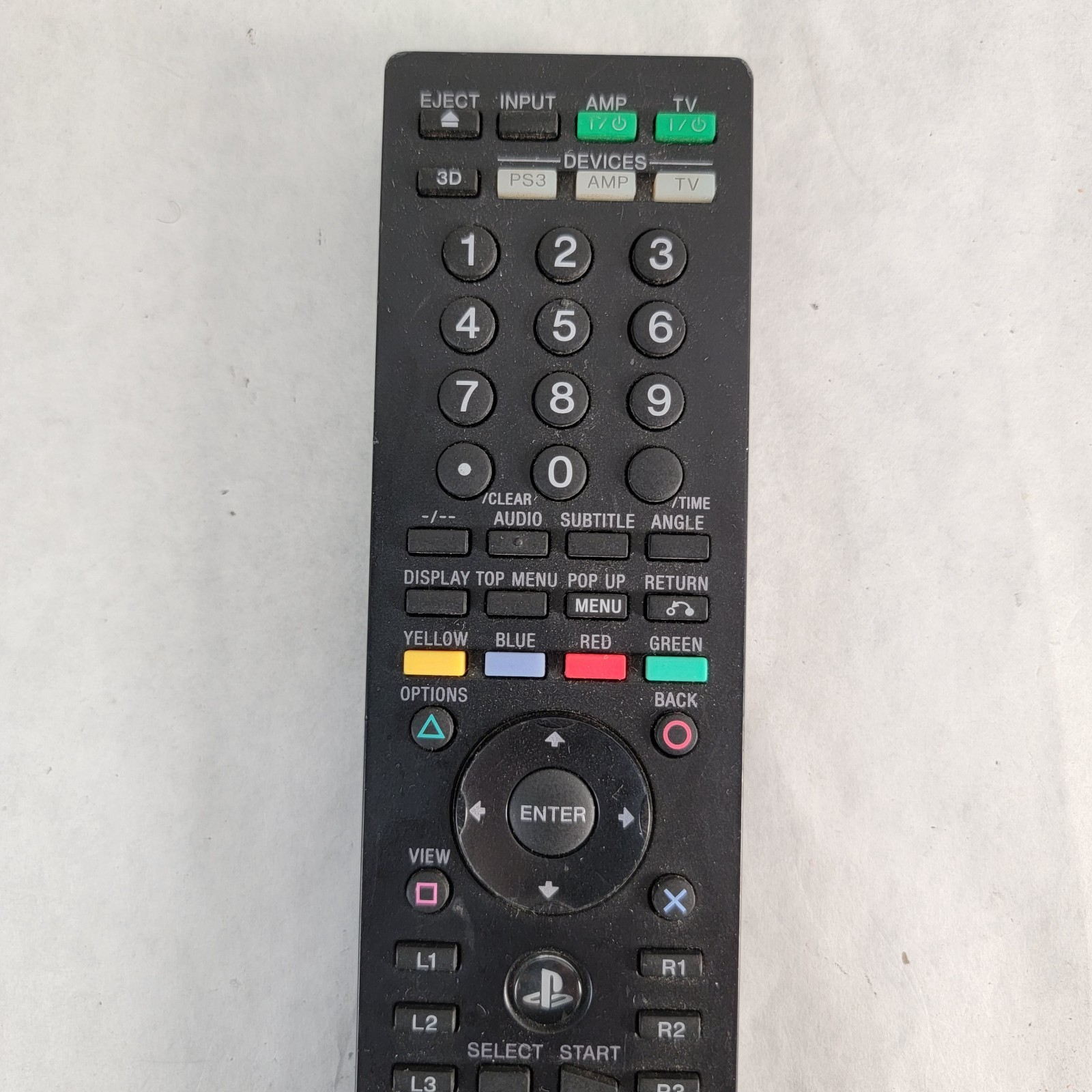Sony PS3 BD Playstation 3 Media Blu-ray Disc Remote Control (CECH-ZRC1U)