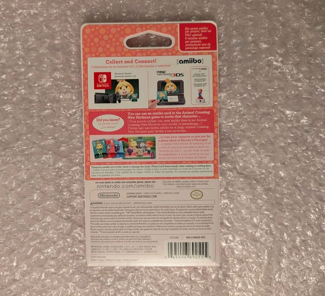 Nintendo Animal Crossing Series 4 Pack Amiibo Cards 6 +1 Special NPC SEALED