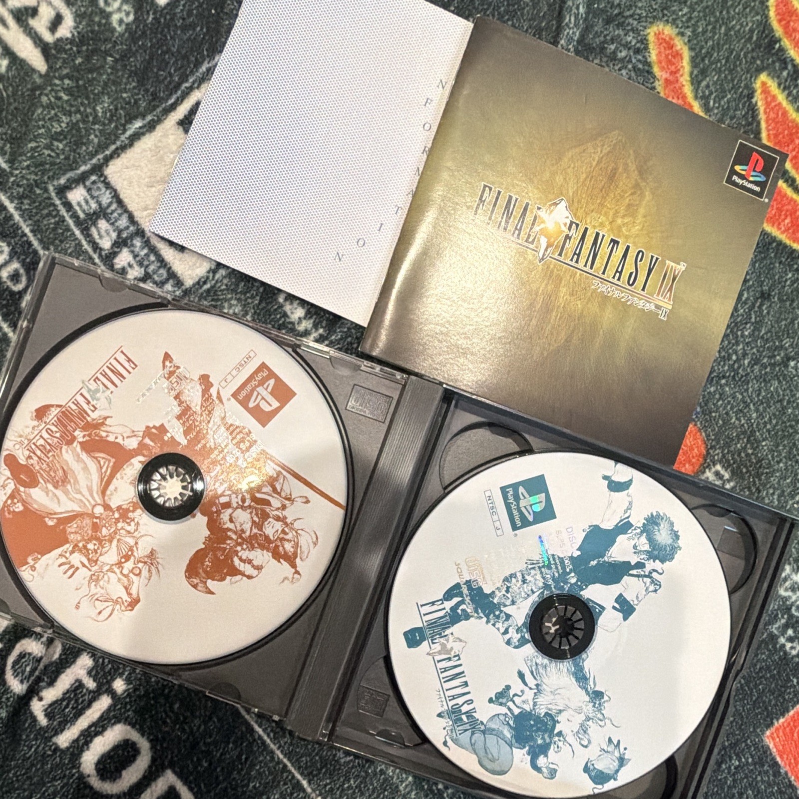 Squaresoft Final Fantasy IX PS1 NTSC-J Japan Complete 4-Disc Set w/ Manual