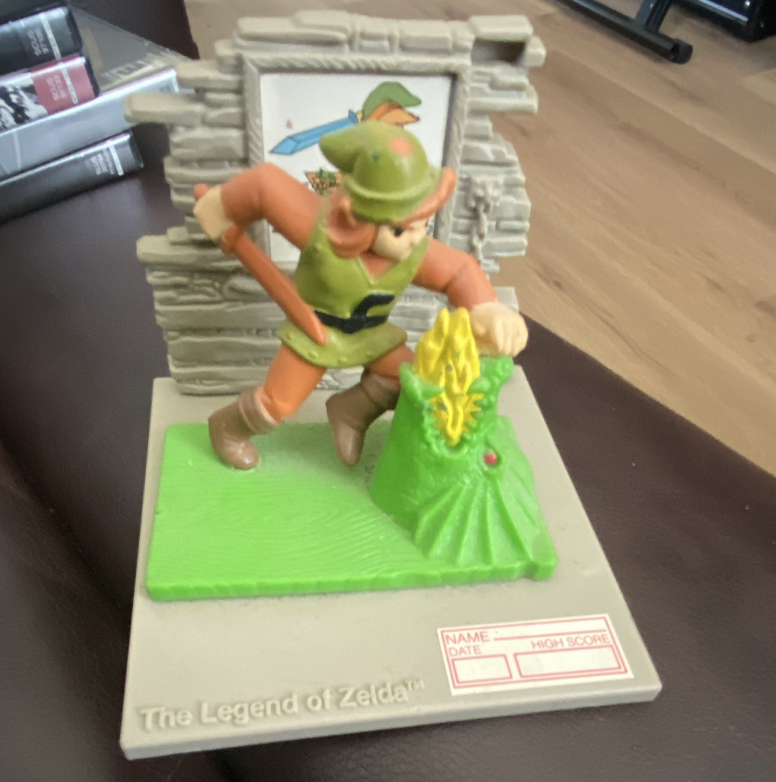 Hasbro 1987 The Legend of Zelda Link Collectible Display Stand w/ Label Area