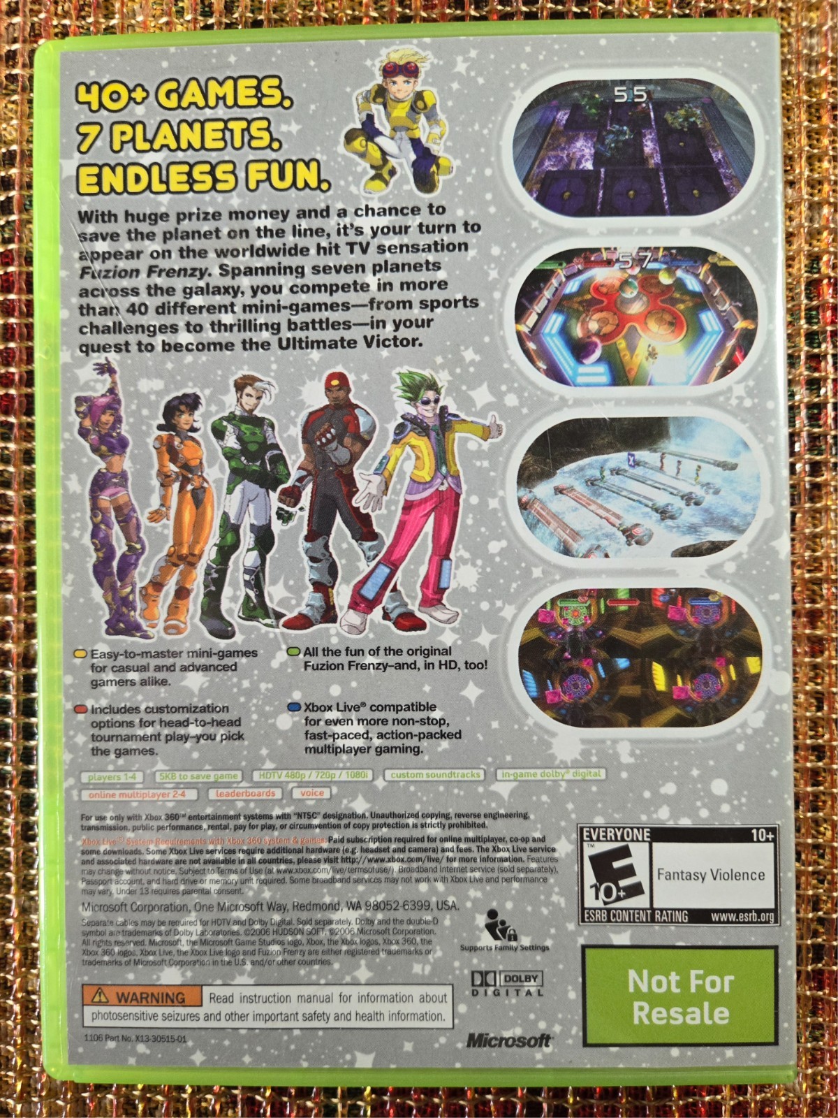 Fusion Frenzy 2 (Xbox 360, 2006) Complete With Manual