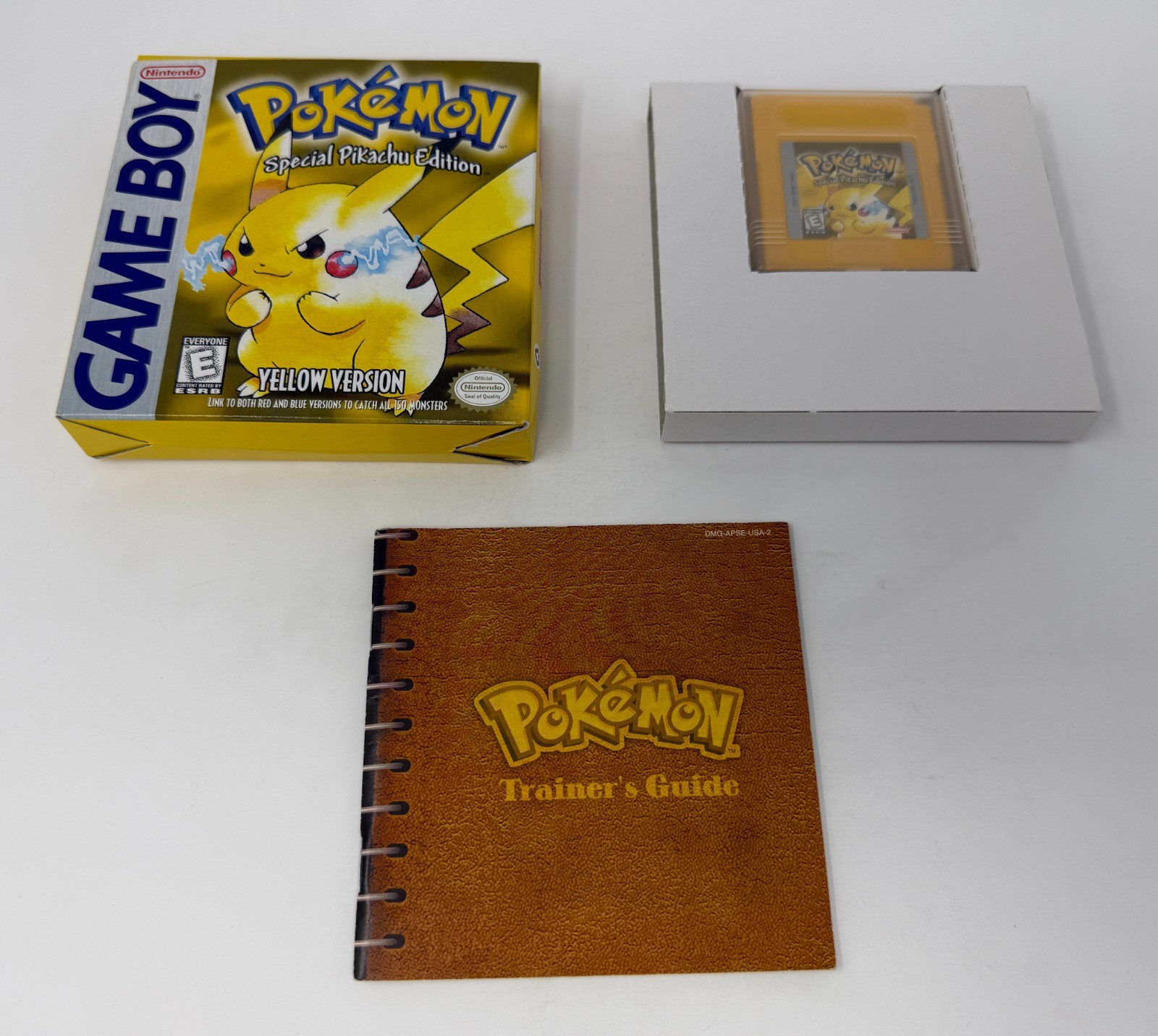 Pokemon Yellow First Print Box COMPLETE CIB (Game Box Manual) Nintendo Game Boy