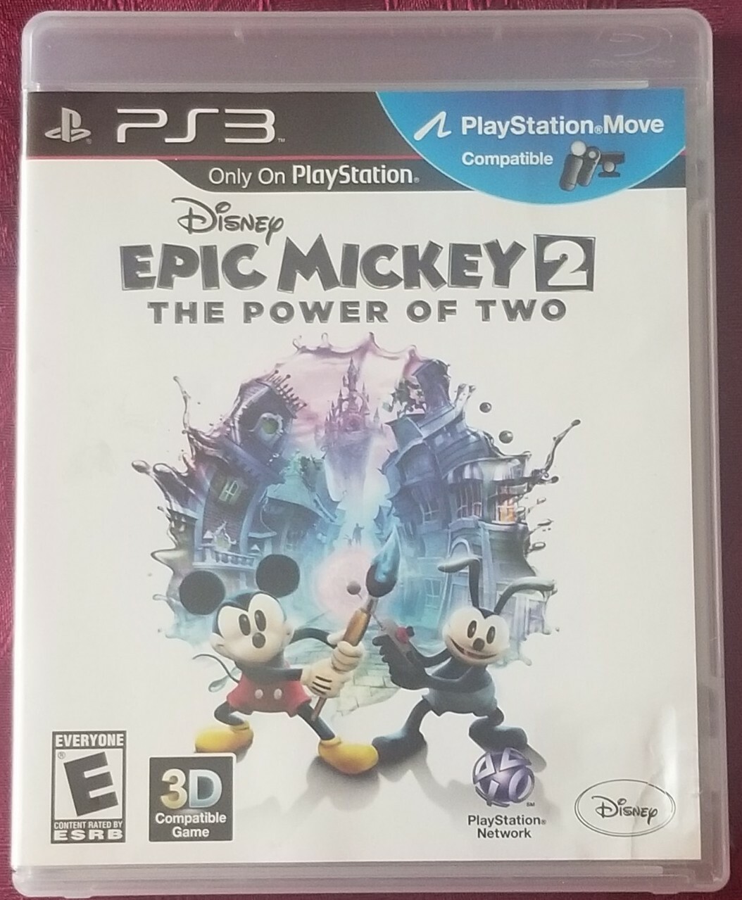 Disney Epic Mickey The Power of Two PlayStation 3 PS3 USED Complete Very Good