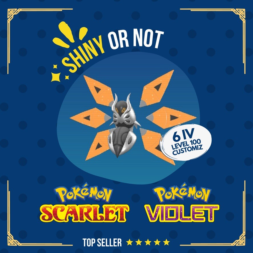 Iron moth Volcarona Paradox Shiny or Non ✨ Competitive Pokémon Scarlet Violet