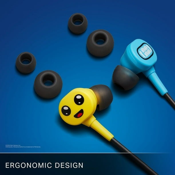 PowerA Fortnite Peely In-Ear Earbuds 3.5mm Wired Inline Mic Volume Control