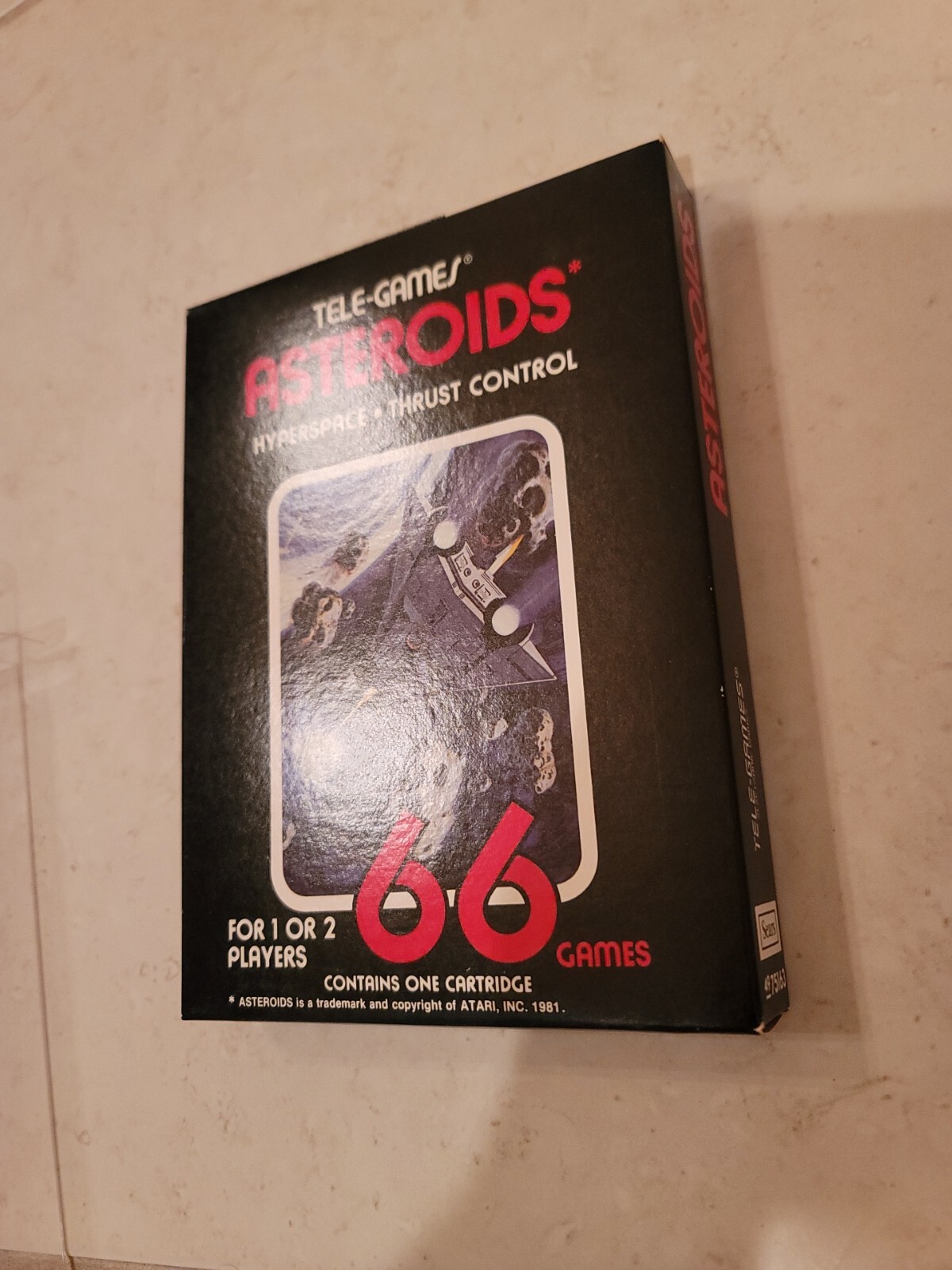Asteroids Atari 2600 VCS Sears Tele-Games 1981 CIB Complete in Box RARE! NICE