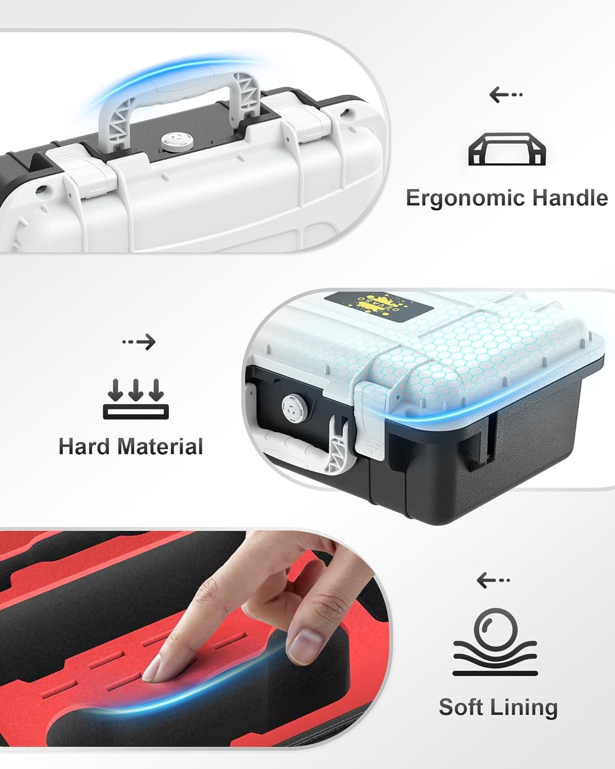 Hard Shell Carrying Case for Nintendo Switch OLED IP67 Waterproof Travel Storage