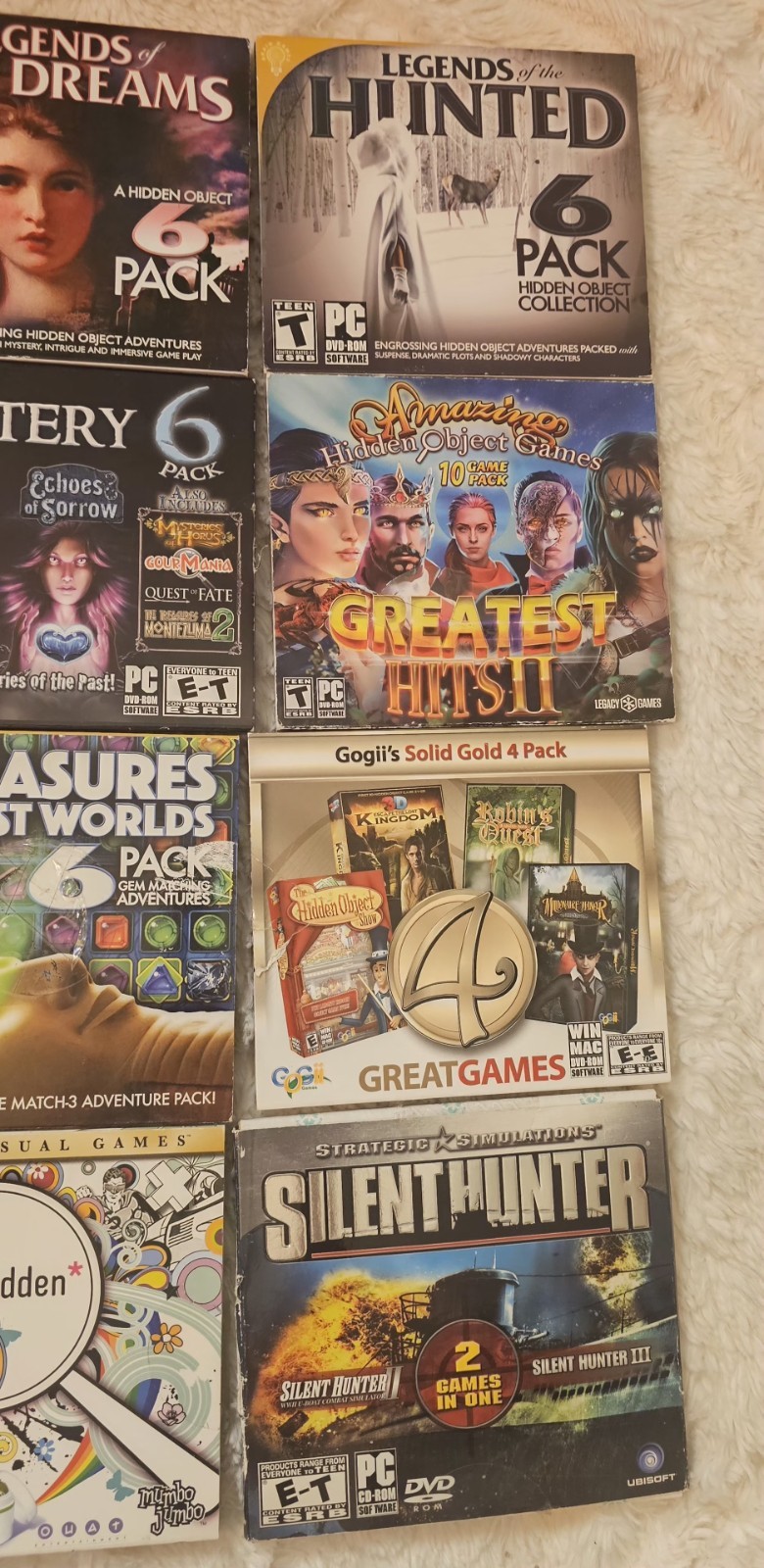 2000’s CD DVD ROM Games Lot Of 22 Asst Age Level Games Genres