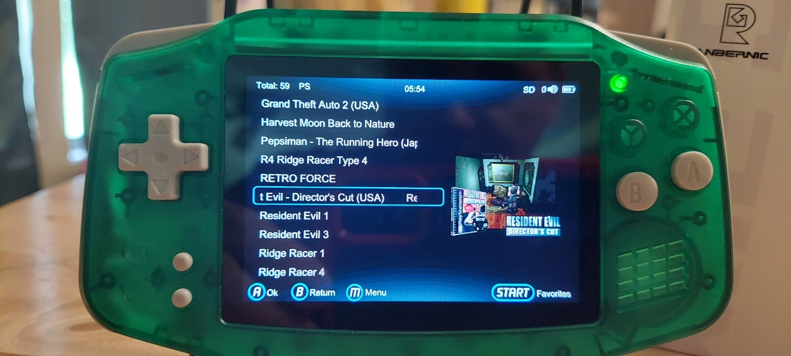 Anbernic RG 34XXSP Handheld Game System. TONS of preloaded Games!