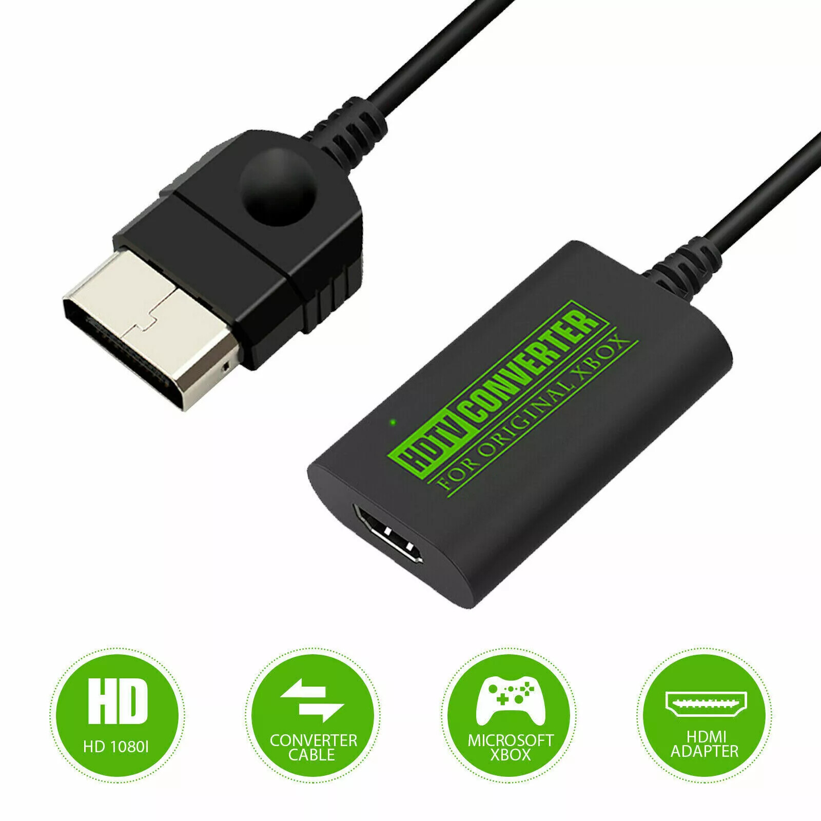TV Video Game Console HDMI Converter Adapter HDTV Link Cable For Original XBOX