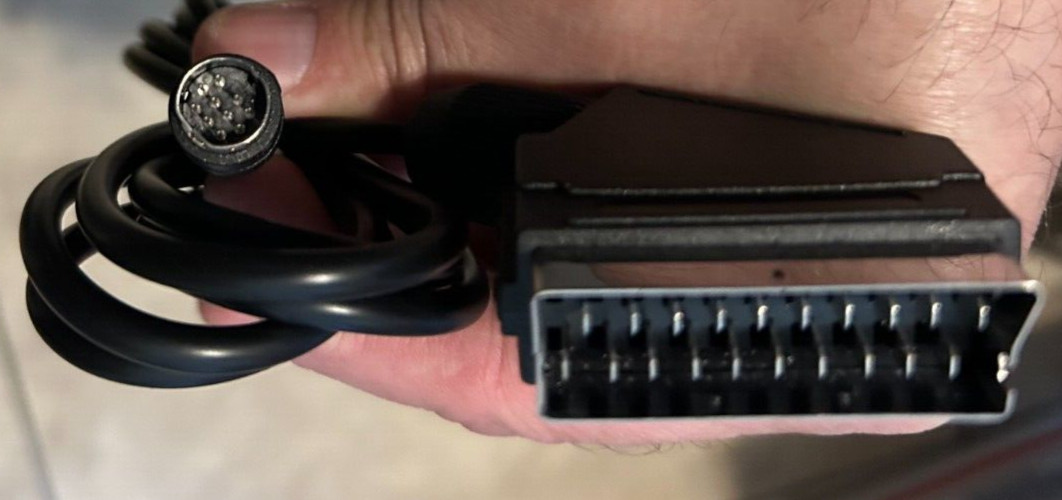 RGB Scart Video Cable TV lead Sega Saturn NEW for NTSC & PAL USA Seller