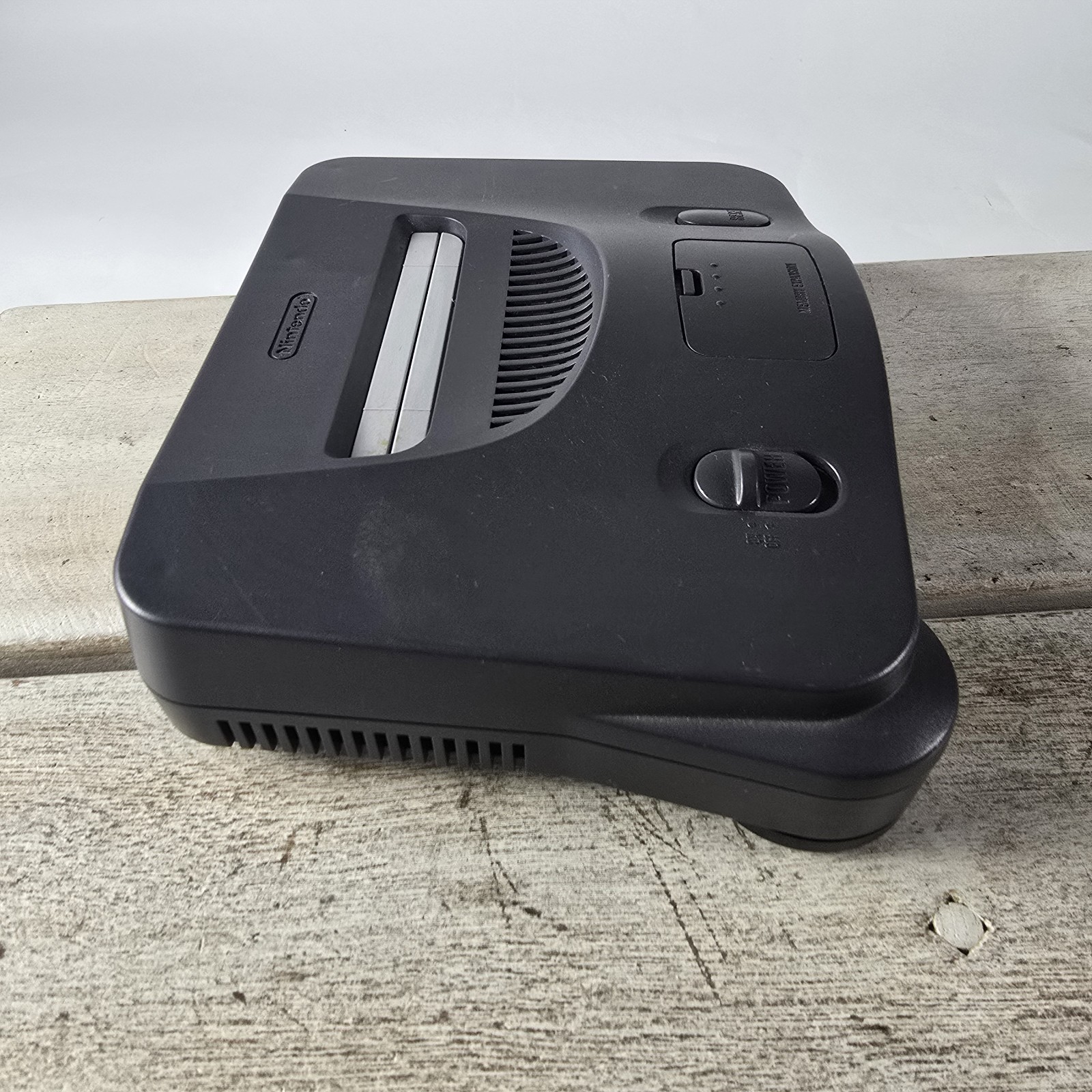 Nintendo 64 (NUS-001) Black Home Console w/ Expansion Pak Light Indicator Works
