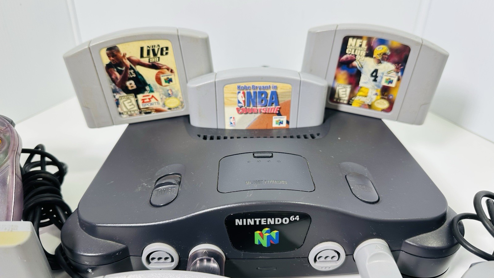 Nintendo N64 Console Bundle w/ 2 Controllers, & Games