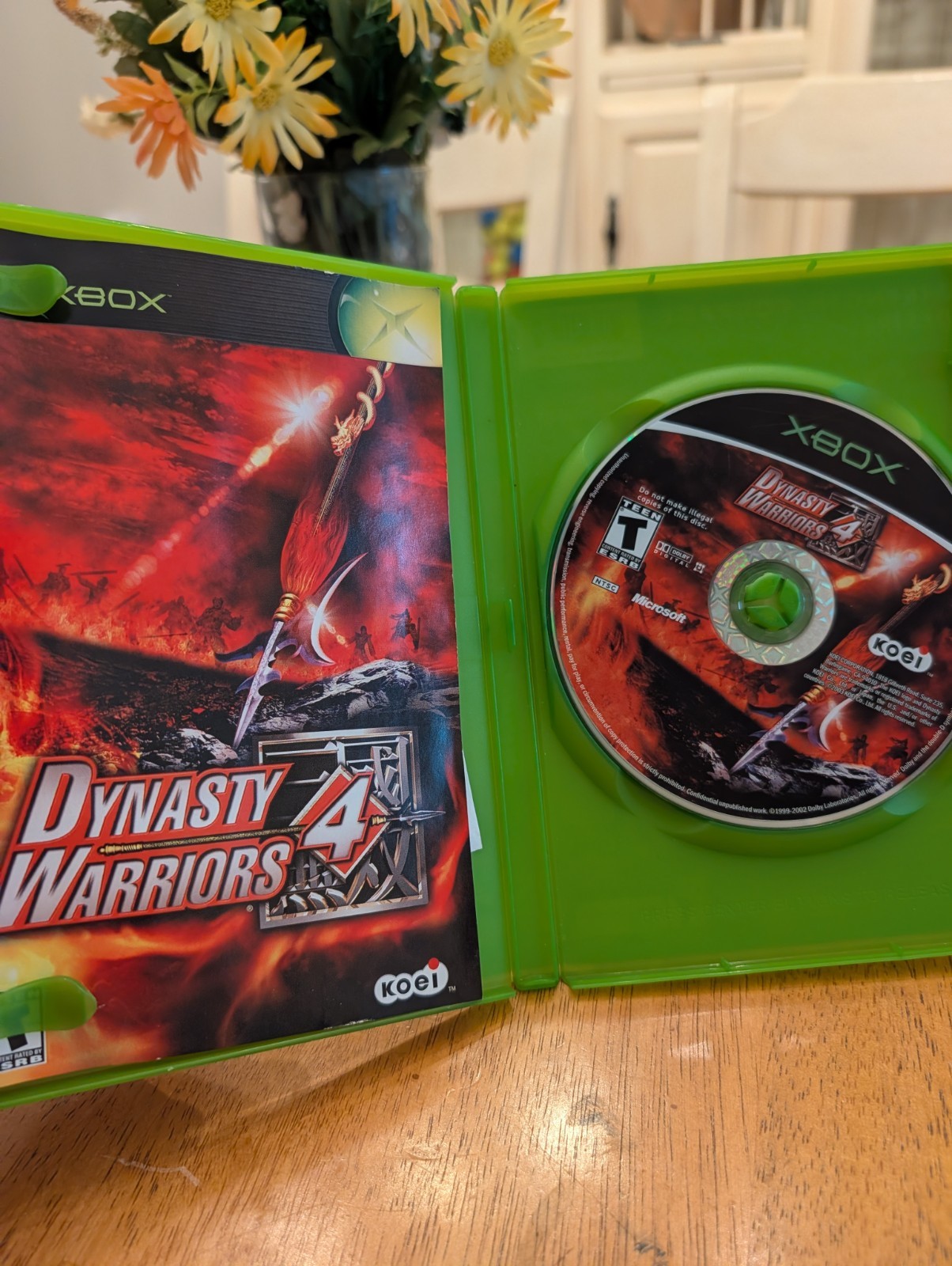 Dynasty Warriors 4 (Microsoft Xbox, 2003) CIB W/ Manual