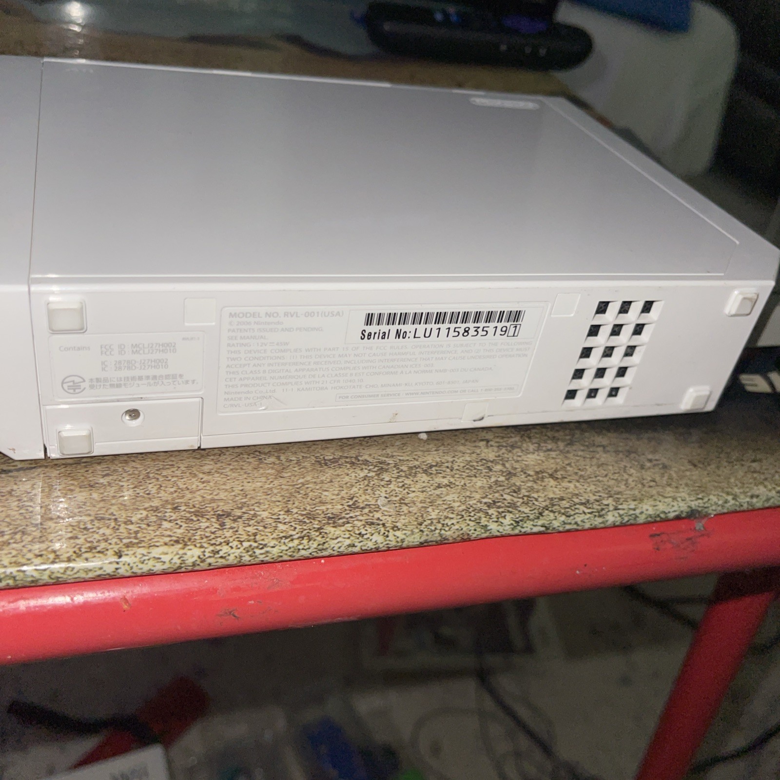 Nintendo RVL-001 Wii Console – White Console & Cords GameCube Compatible Tested