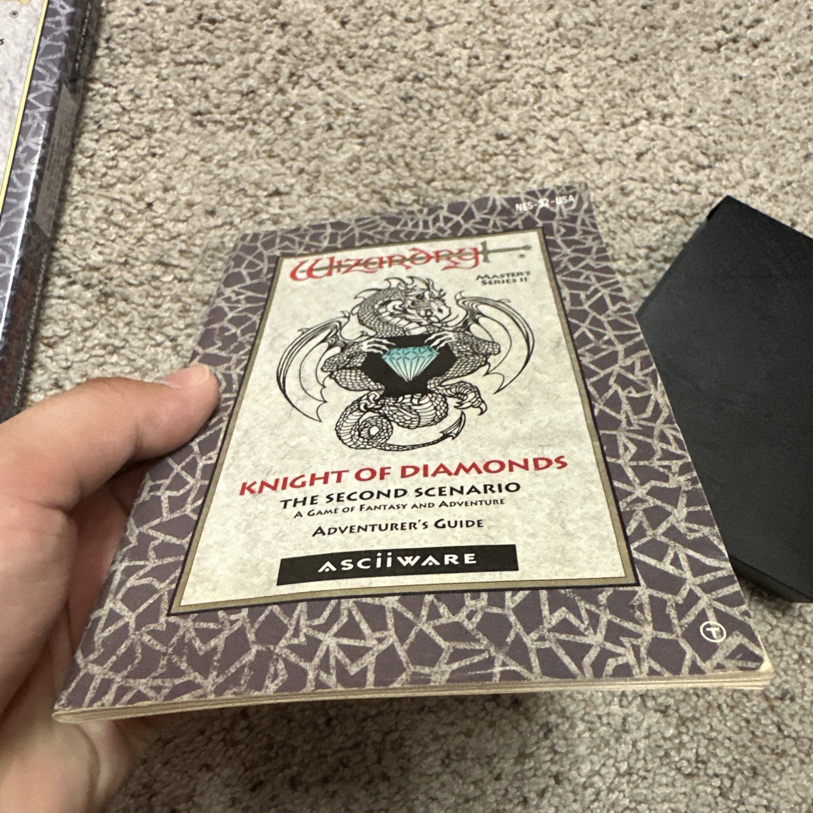Wizardry: Knight of Diamonds NES Nintendo CIB Complete w/ Map & Reg Card RARE