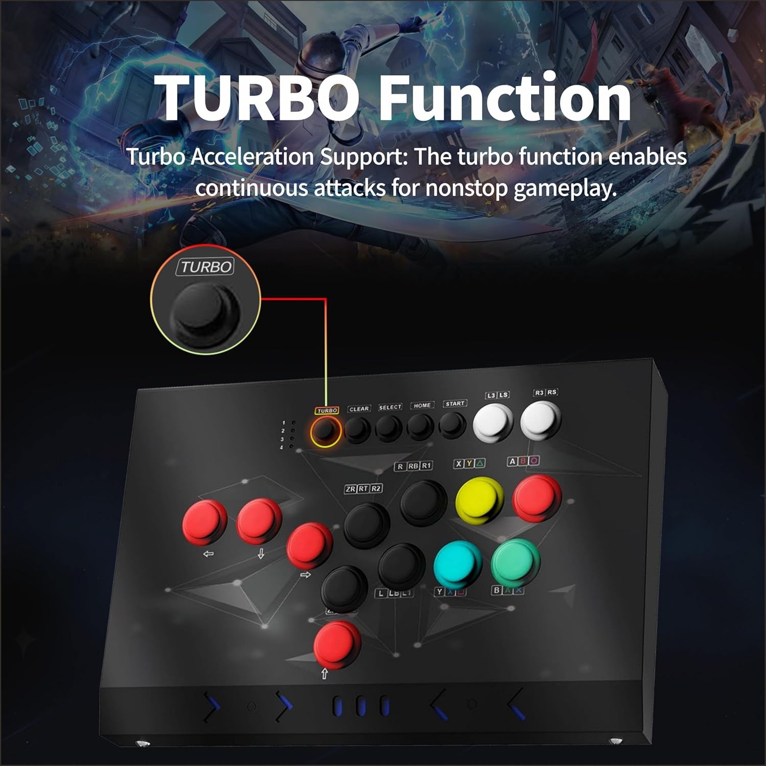 Arcade Stick Joystick Games Controler for Switch NEOGEO Mini Android PC P3
