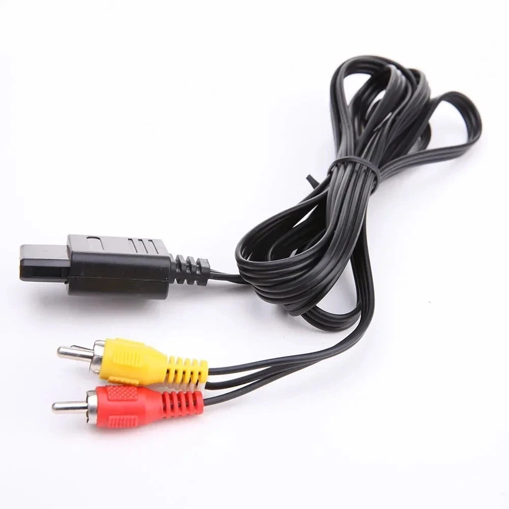 AV TV Audio Video Stereo Cable Cord For Nintendo 64 N64 SNES Gamecube 6FT