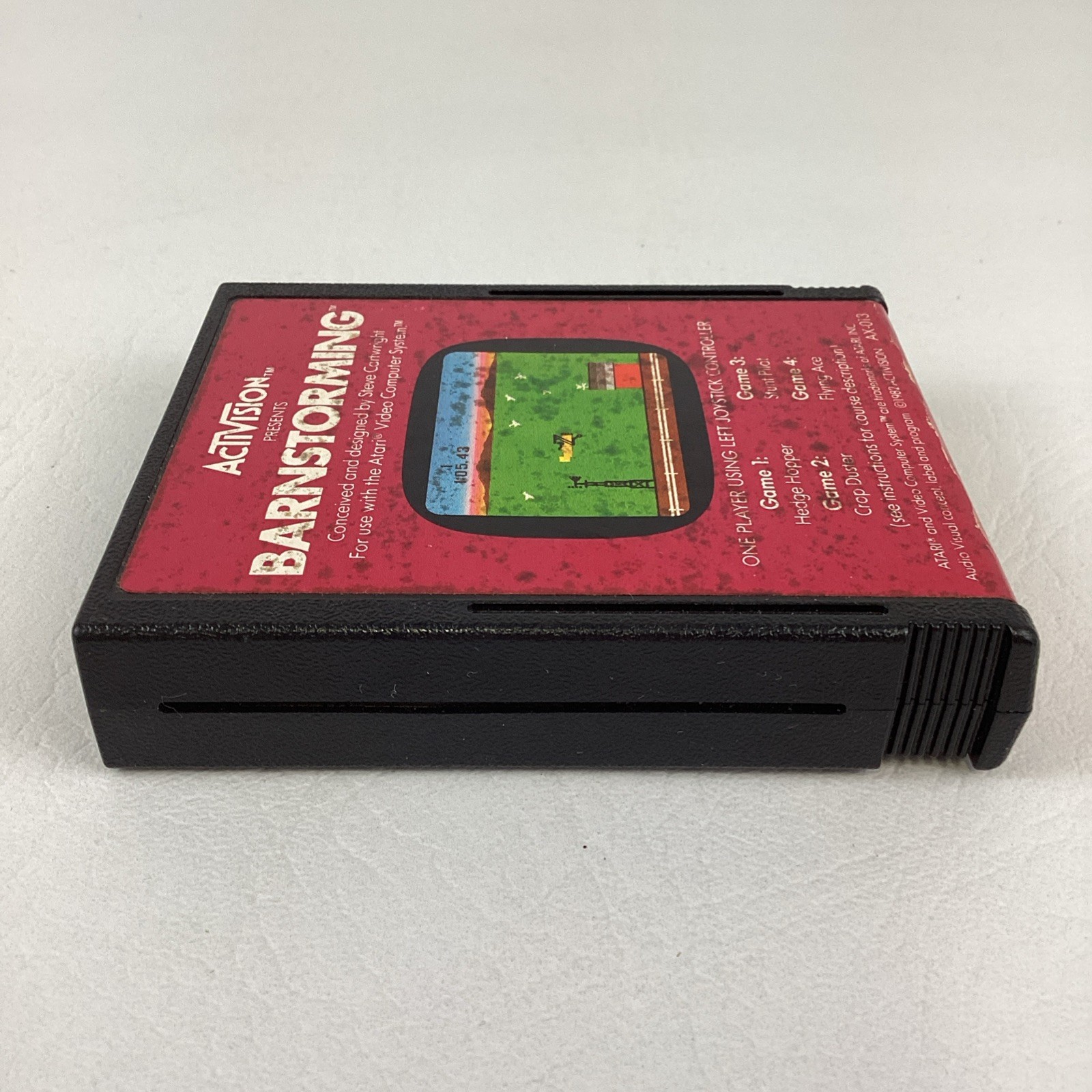 Atari 2600 Activision Barnstorming Video Game Cartridge Vintage 1982 TESTED