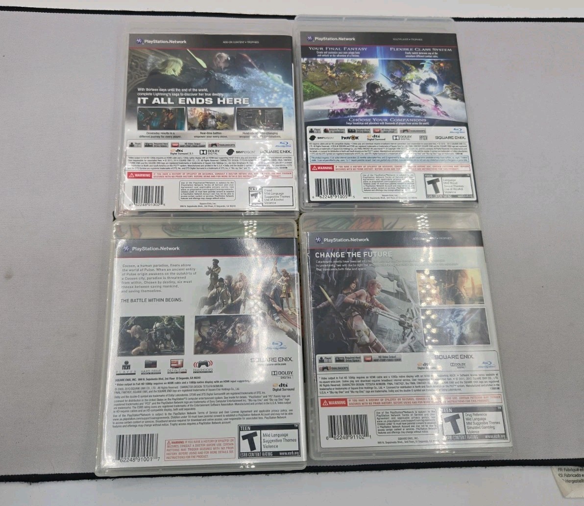 Ps3 Final Fantasy Lot: Final Fantasy XIII (1&2+ LIGHTNING RETURNS) + FF XIV