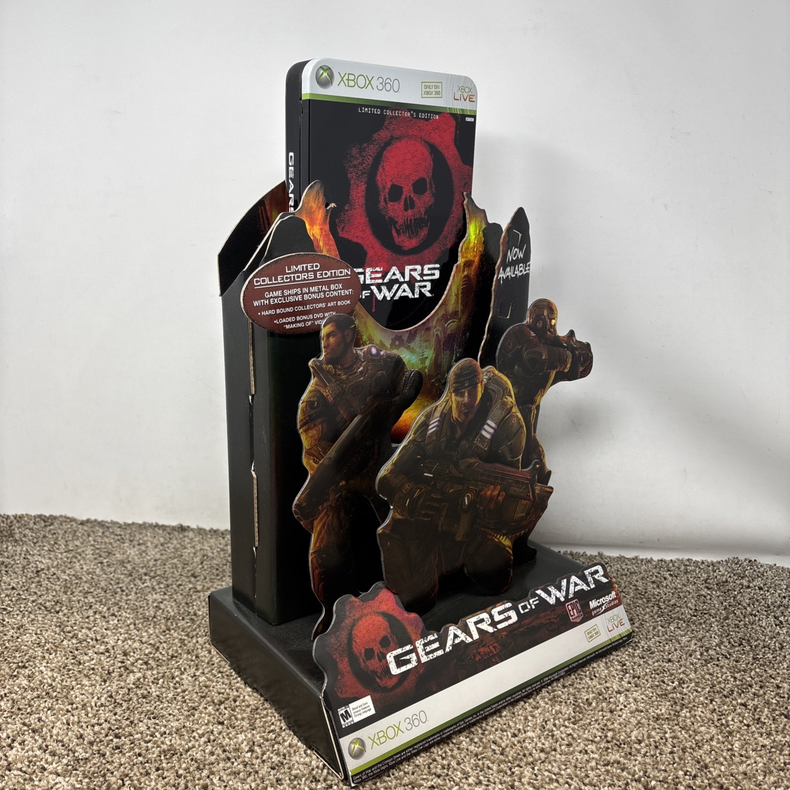 Gears of War Limited Collectors Edition Store Display Standee Promotional RARE