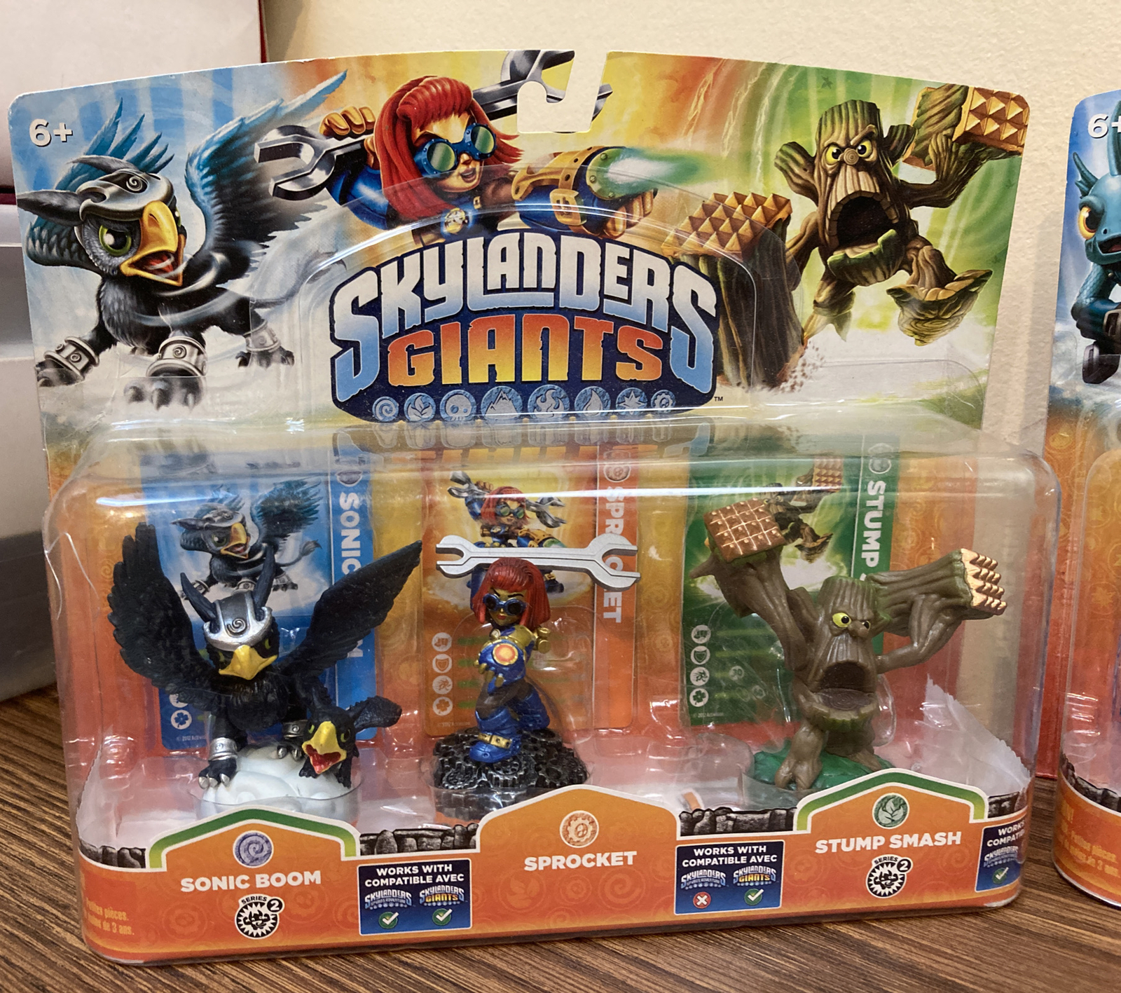 Skylanders Giants Sonic Boom Sprocket Stump Smash Flashwing Sealed Lot Of 4