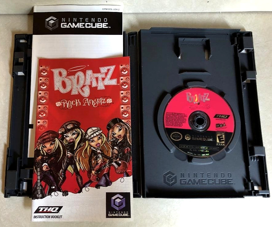 Bratz Rock Angels (Nintendo GameCube, 2005) in Original Box Complete Tested