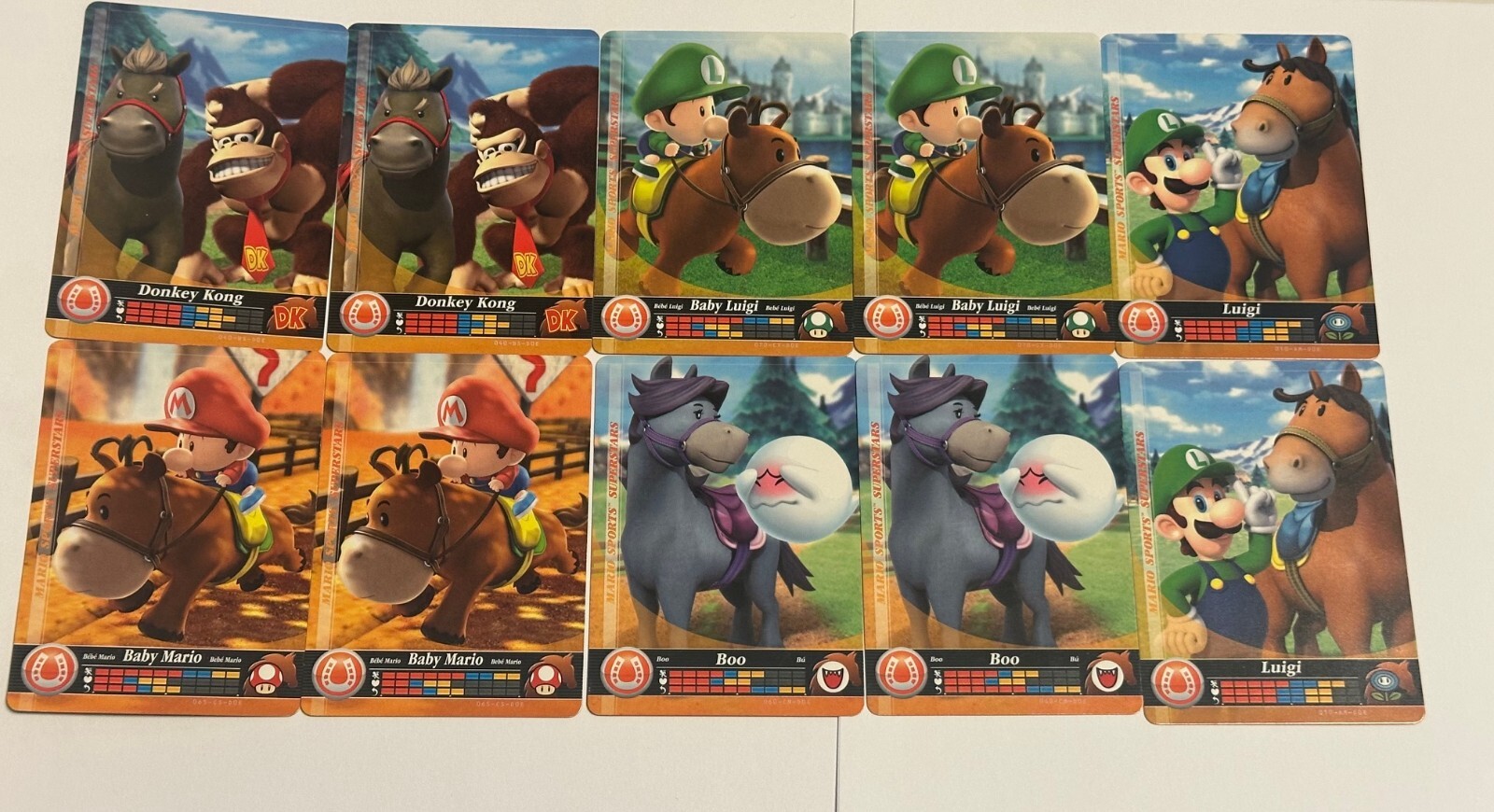 Nintendo Mario Sports Superstars Amiibo Horse Racing 20 Card Lot Nintendo 3DS
