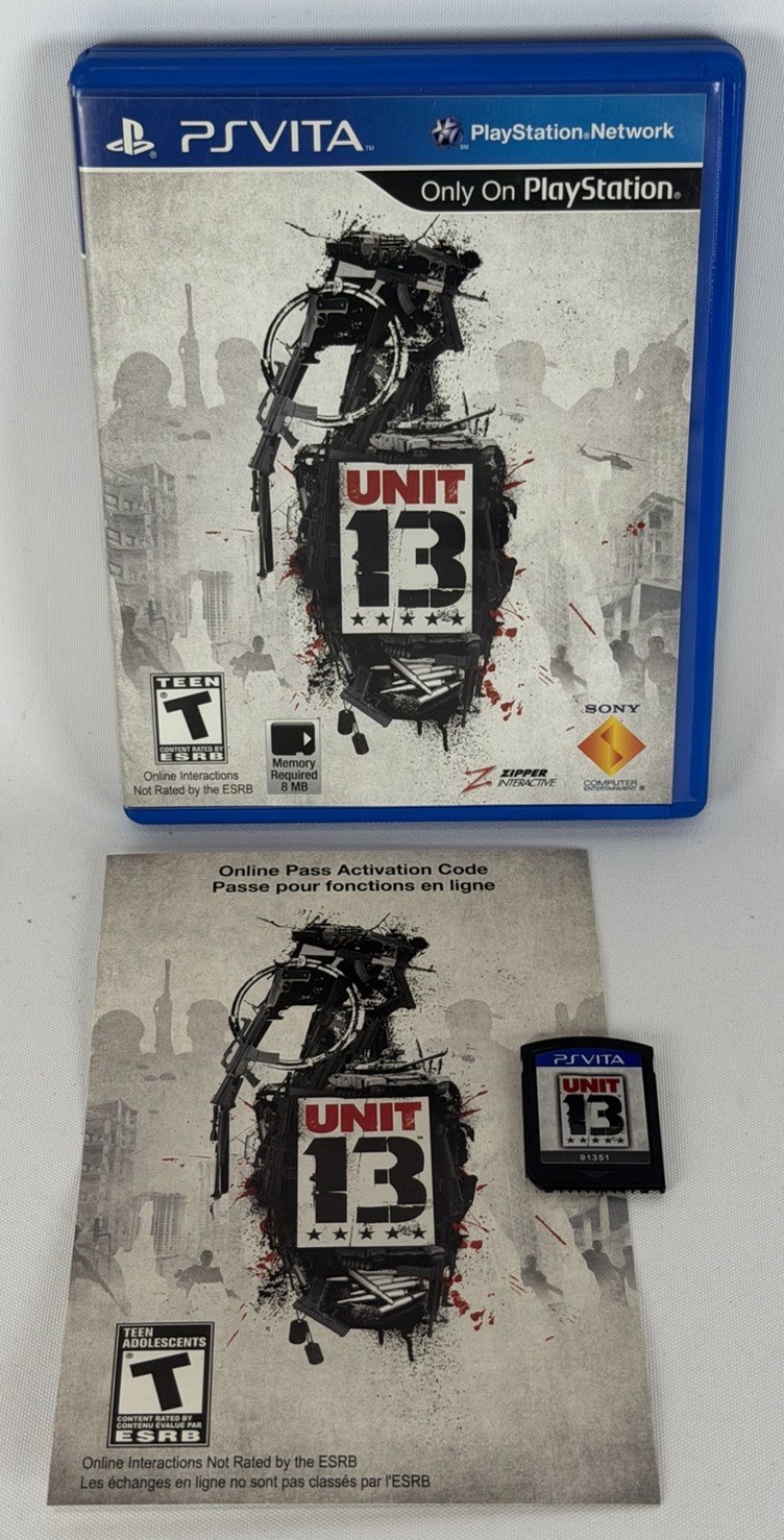 UNIT 13 – SONY PLAYSTATION VITA PS – COMPLETE *TESTED & WORKING*
