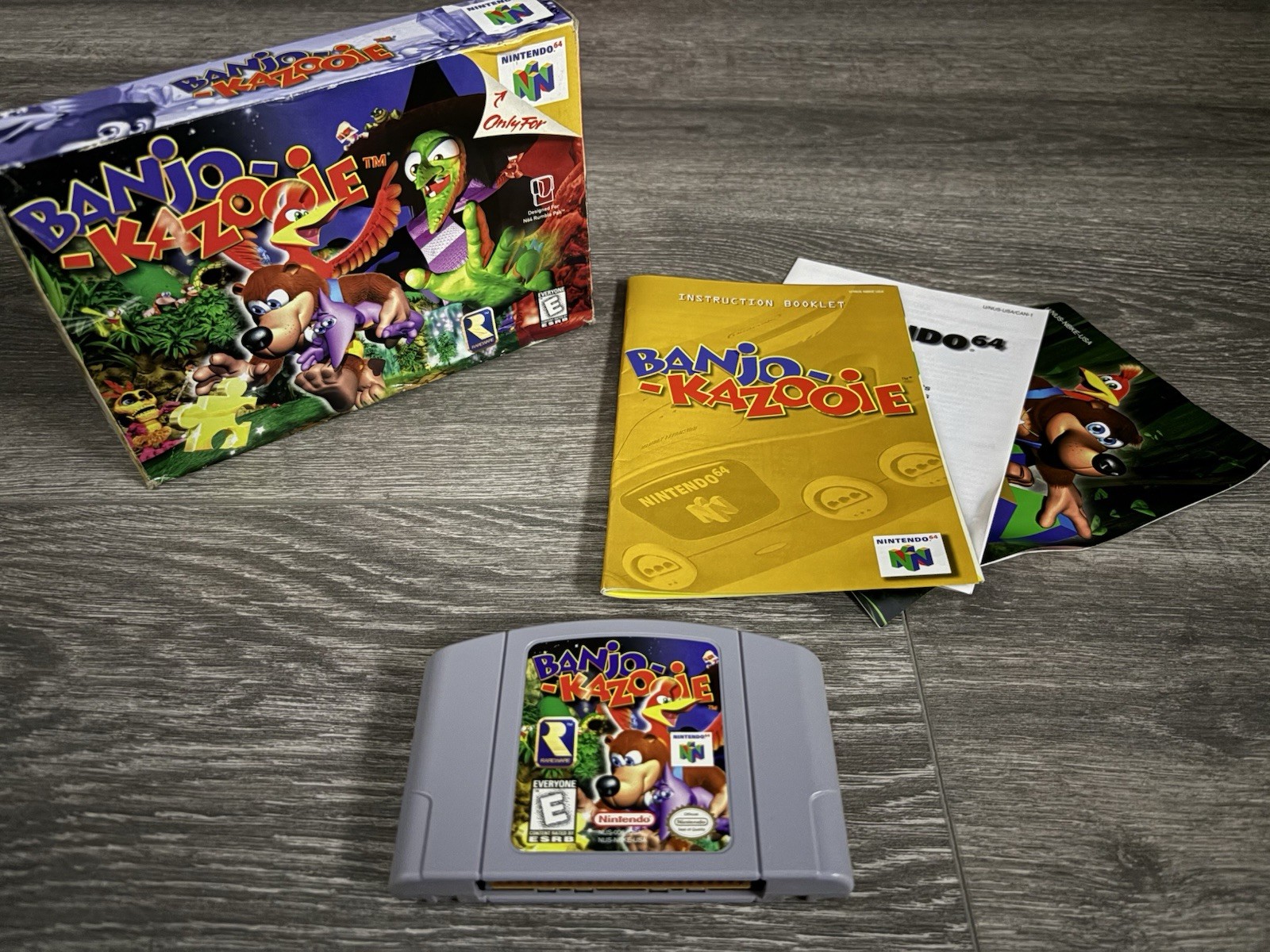 Banjo-Kazooie N64 CIB Complete in Box Nintendo 64 Tested Authentic