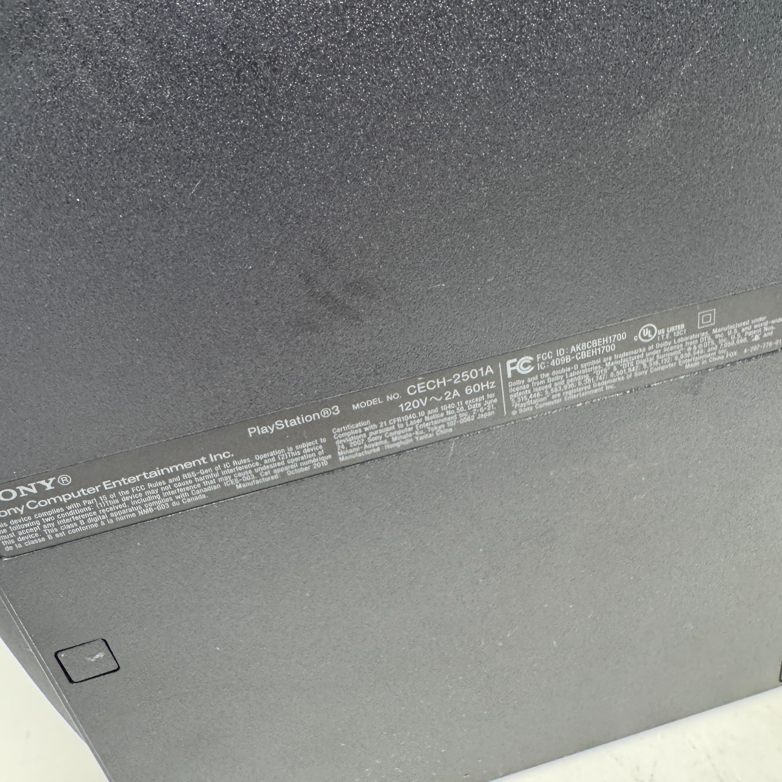 PlayStation 3 PS3 160GB Home Console – Black (CECH-2501A) w/ Cords 2 Controllers