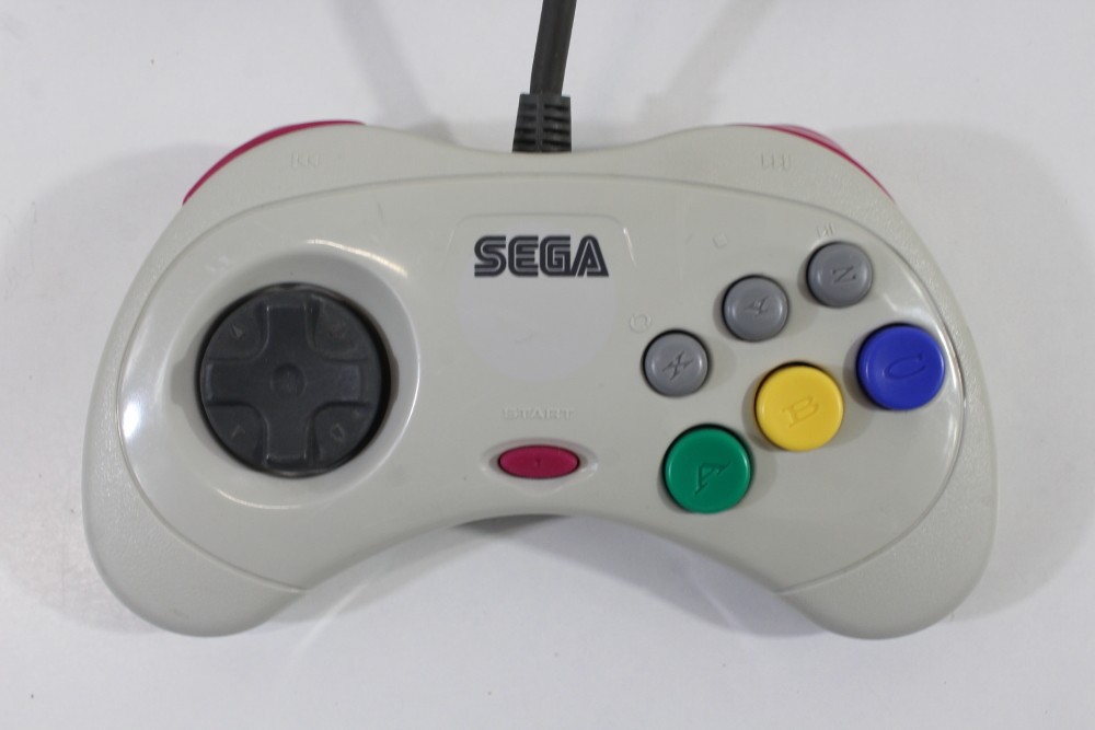 Official Sega Saturn White Controller Pad HSS-0101 OEM SS JPN Japan US Seller #5