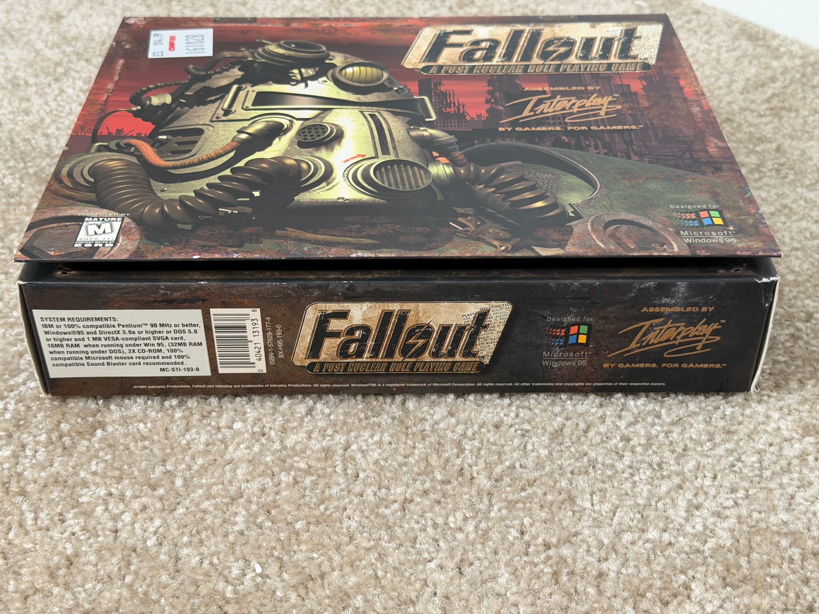 FALLOUT 1 A POST NUCLEAR ROLE PLAYING GAME INTERPLAY 1997 BIG BOX USED