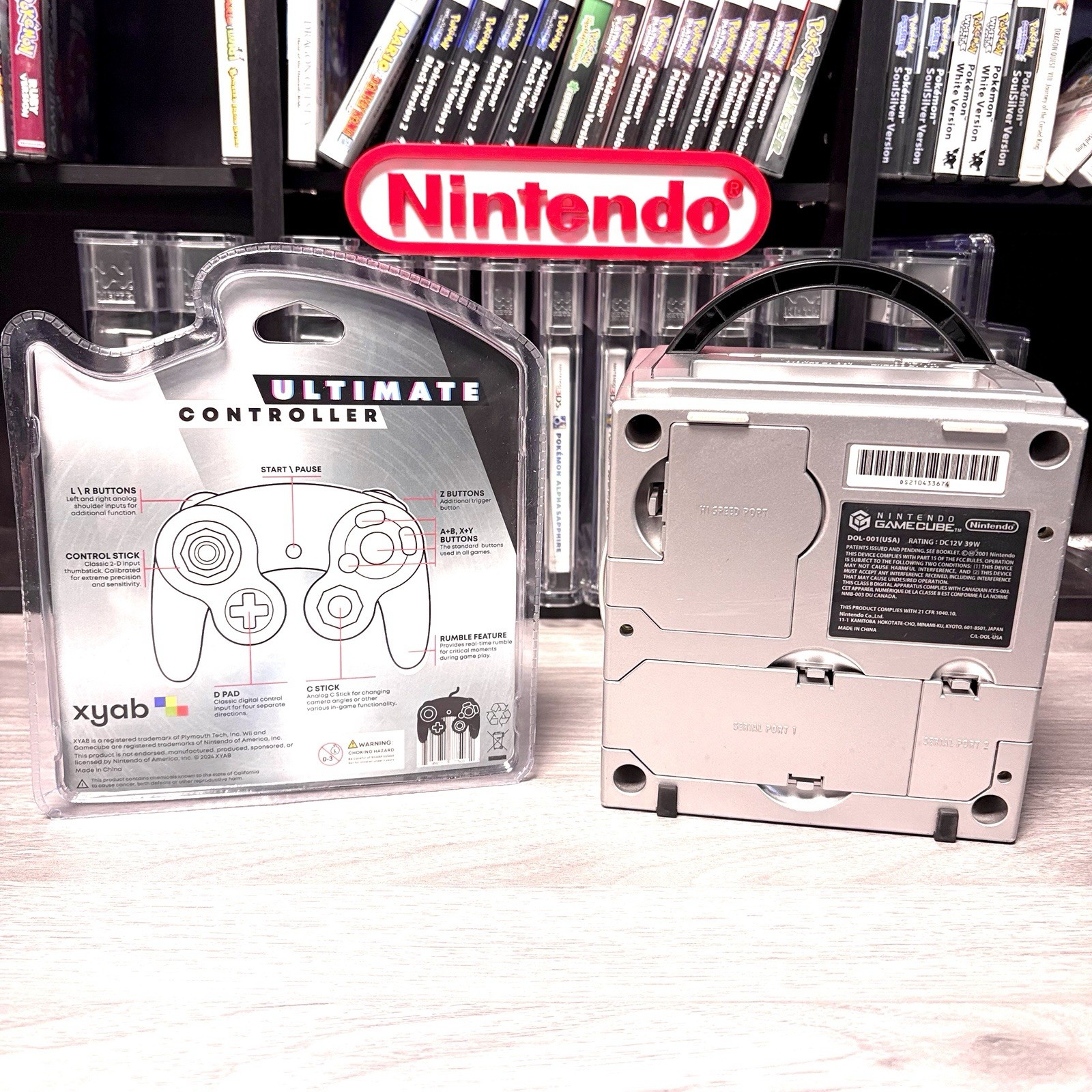Platinum Nintendo GameCube Console Bundle System w New Controller & Hookups 1