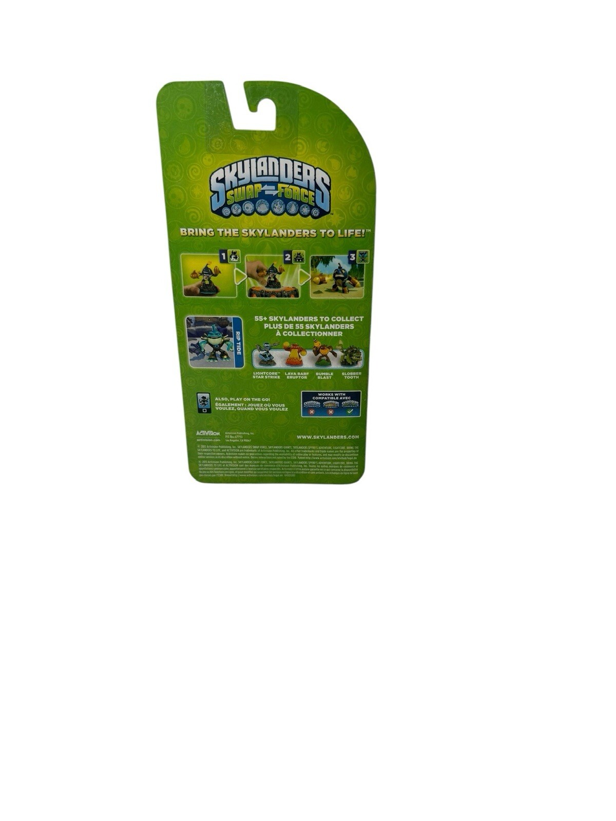 2013 Skylanders Swap Force Rip Tide Green Blue, Go Fish!- New- Sealed-