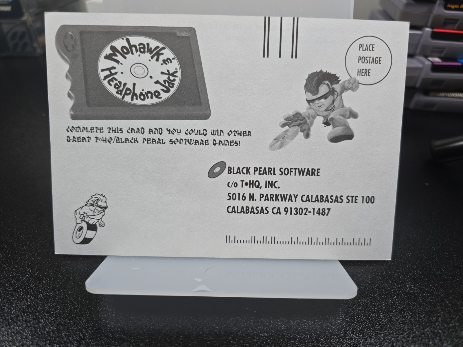 Mohawk and Headphone Jack (Super Nintendo, 1996) With Phone Card & Registration