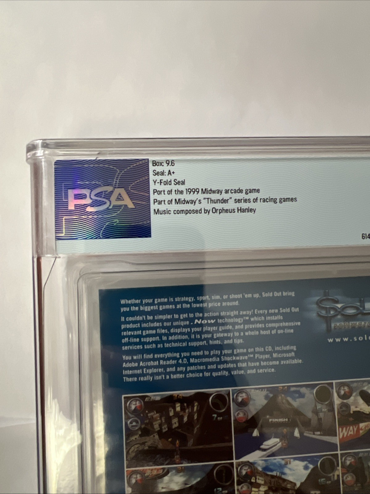 Hydro Thunder (2001) PC CD-ROM – PSA Graded 9.6 A+ – Rare!